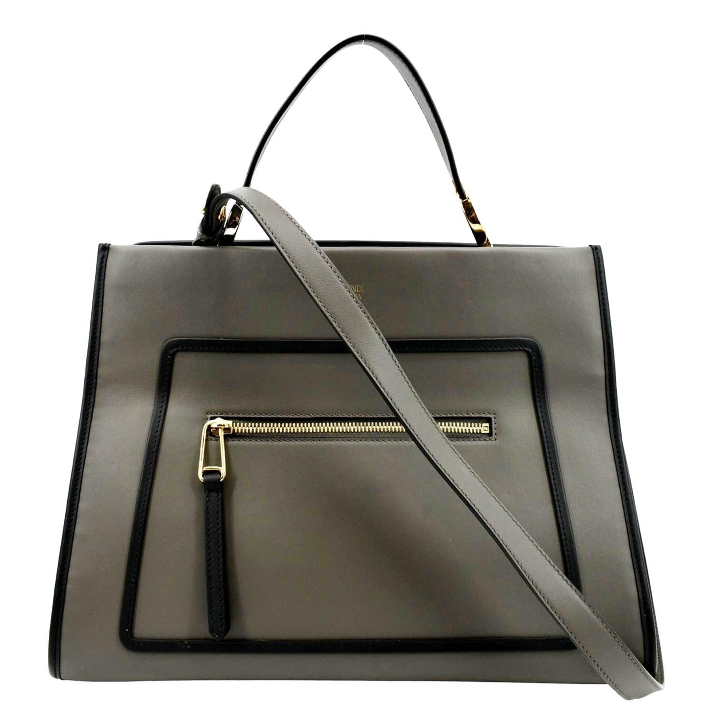 Fendi Tote Leather Red Tote Bag Style 24