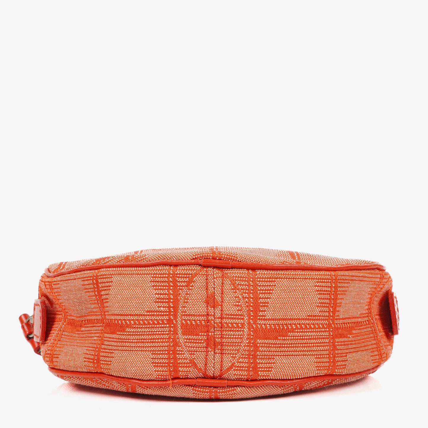 Chanel Red Nylon Round Travel Pouch