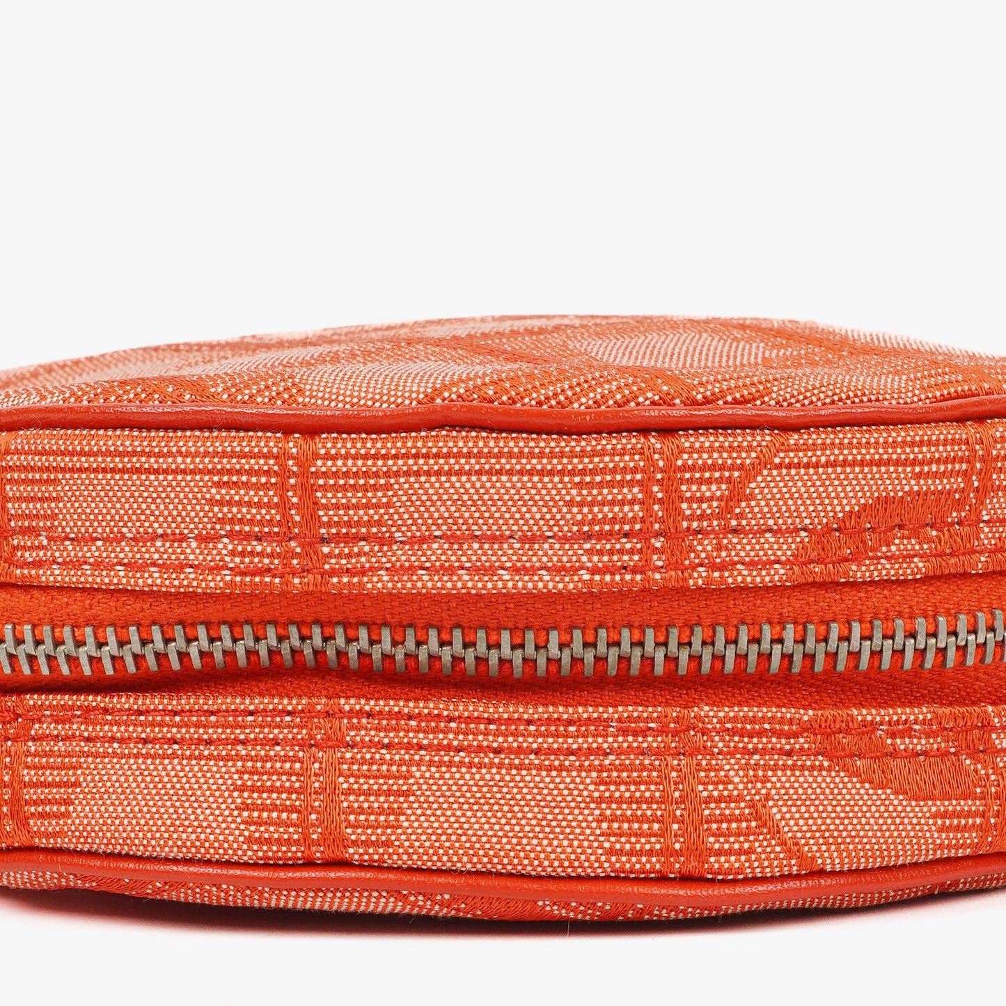 Chanel Red Nylon Round Travel Pouch