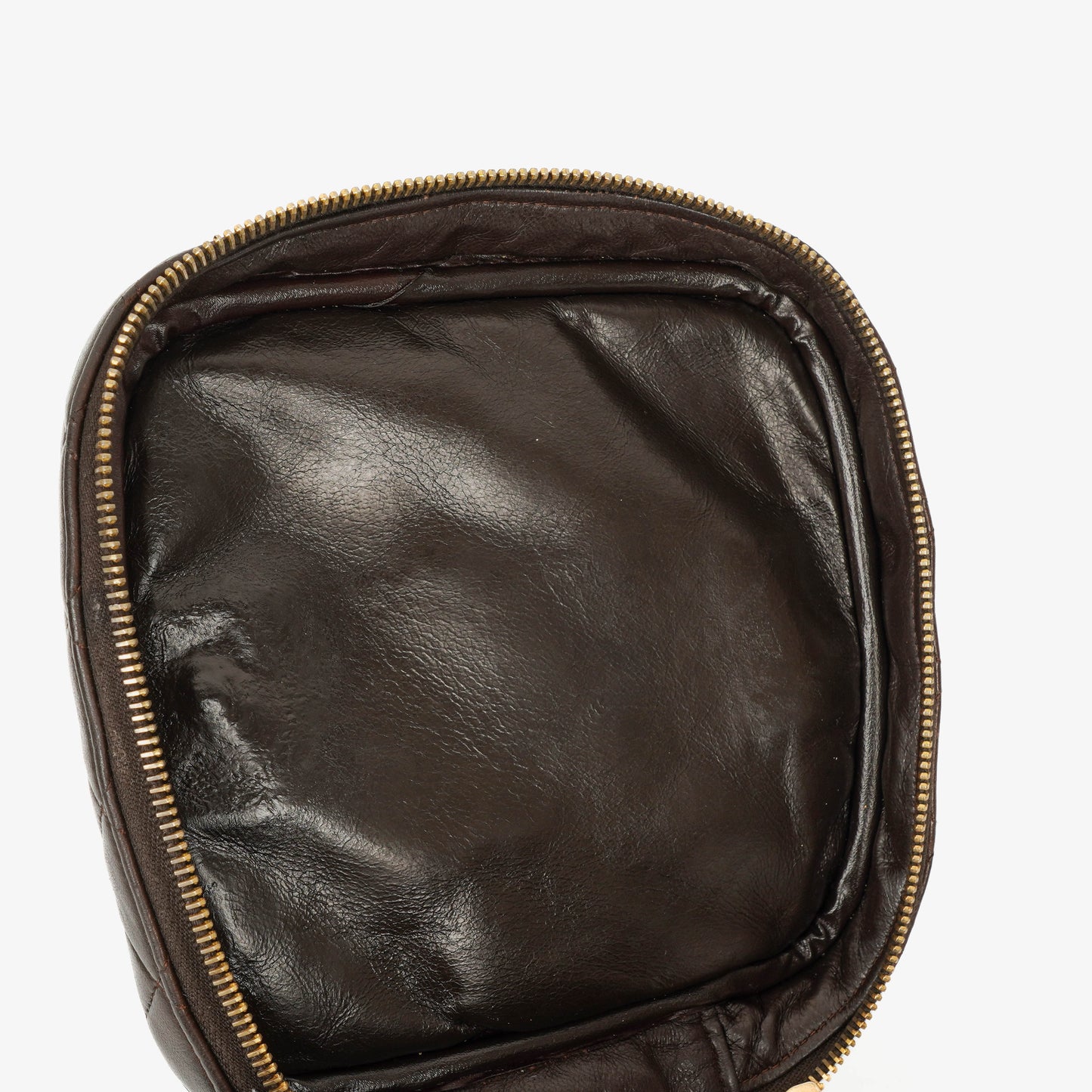 Chanel Brown Leather Vanity Case