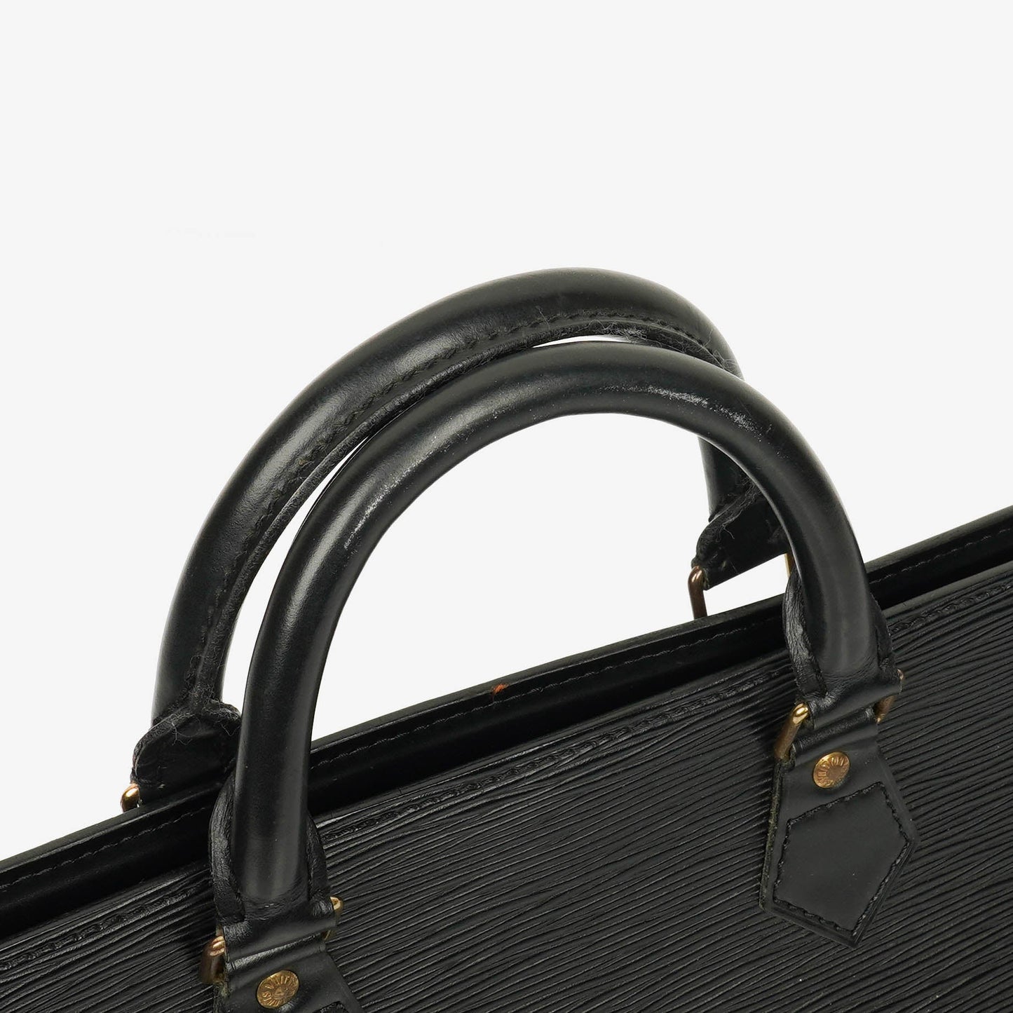 Louis Vuitton Black EPI Leather Sac Triangle Bag