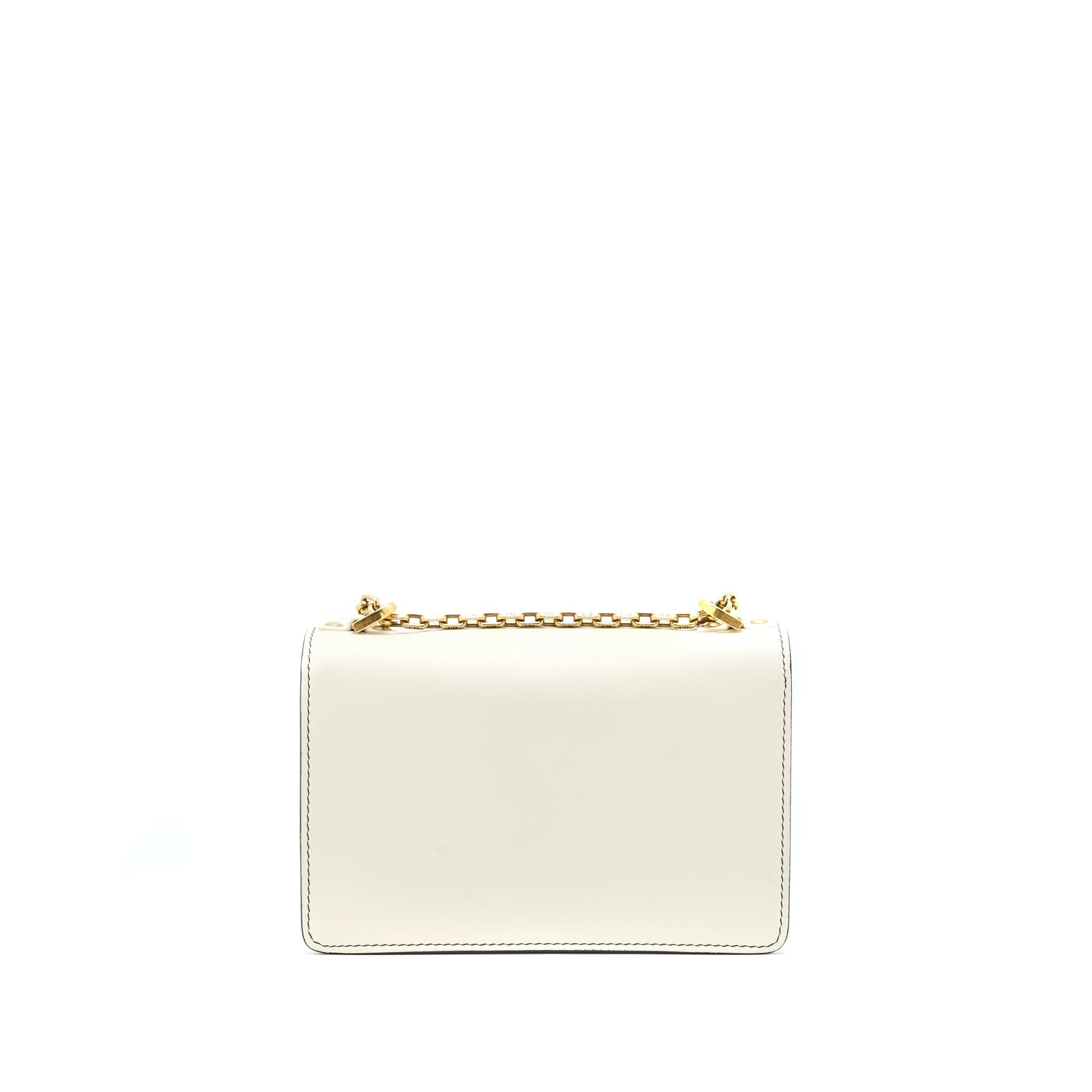 Dior Ja'Dior Flap Purse/ Clutch with Chain White