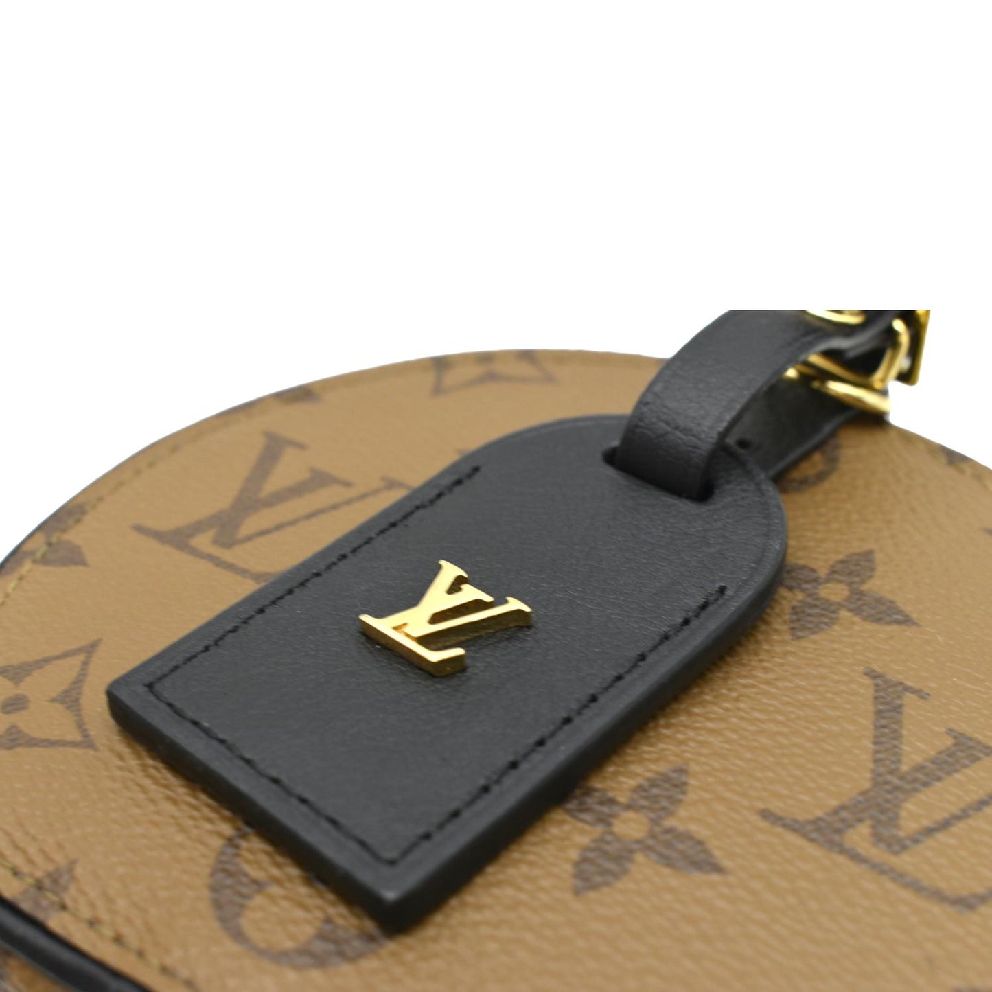 LOUIS VUITTON Boite Chapeau Mini Reverse Monogram Canvas Shoulder Bag Brown