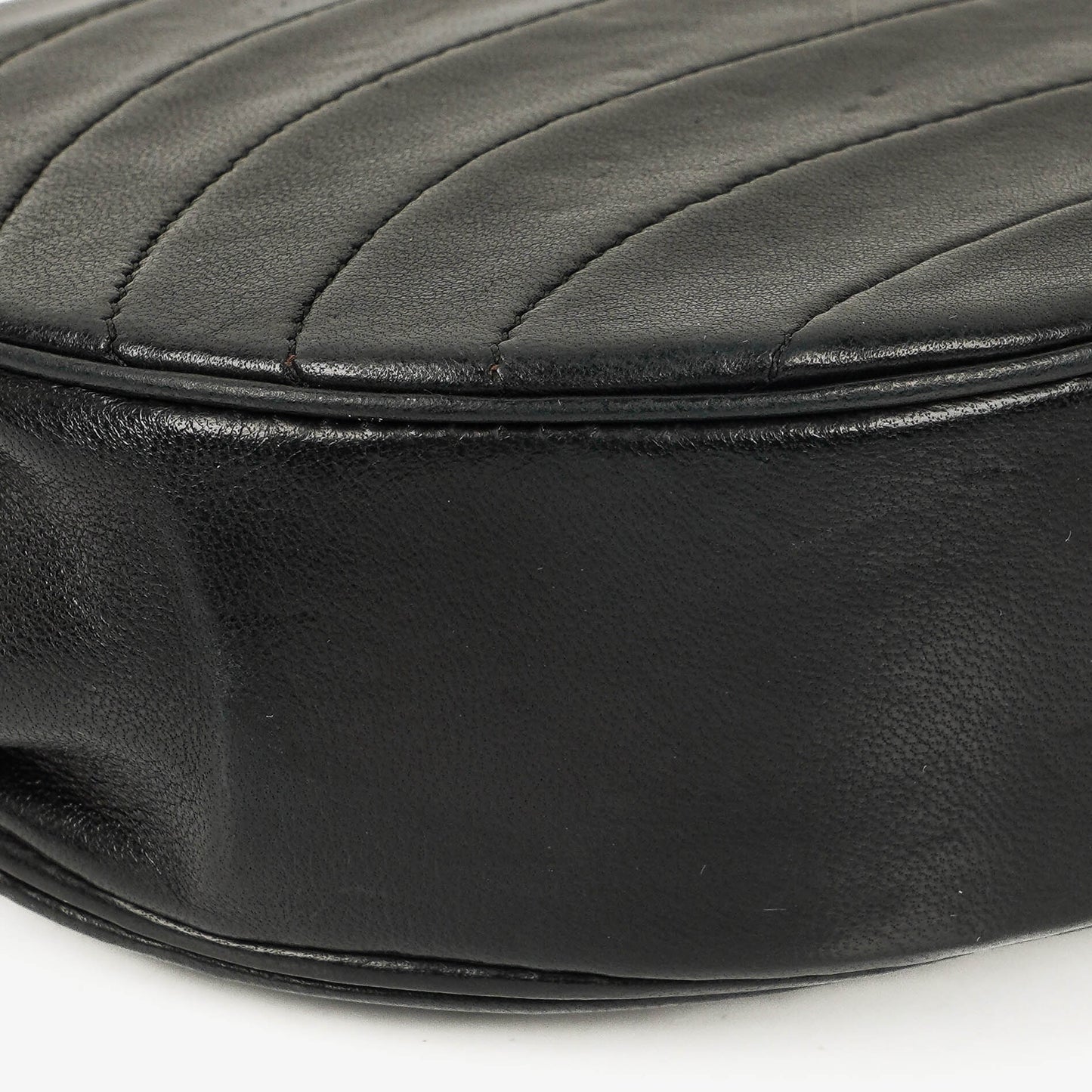 Chanel Small Half-Moon Flap Bag Black Quilted Lambskin