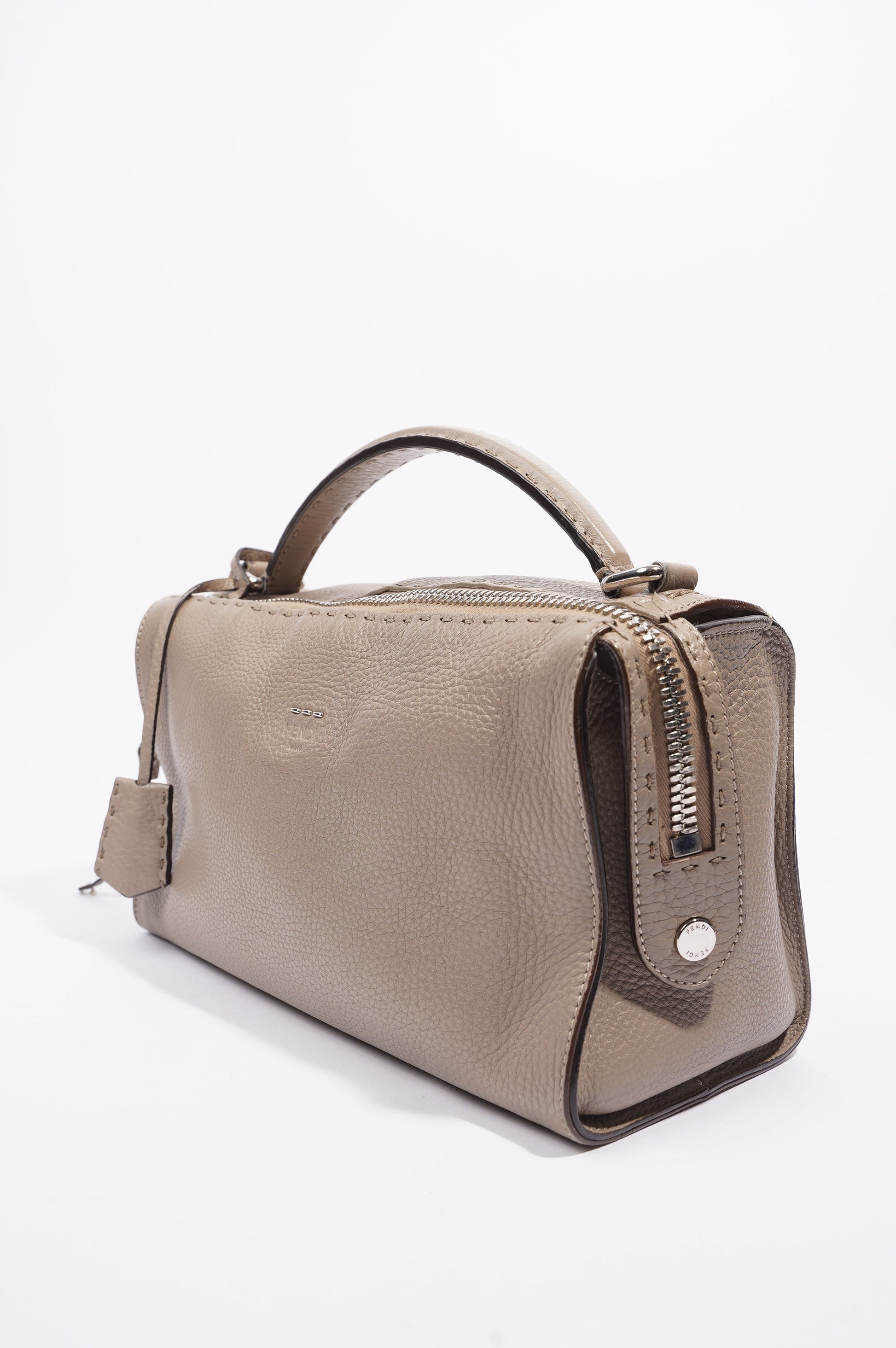 Fendi Womens Celeria Ray Handbag Beige