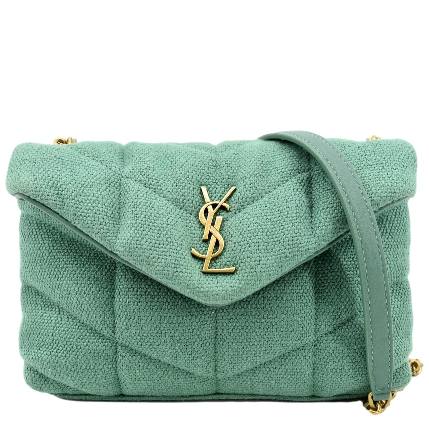 Saint Laurent Loulou Canvas Red Crossbody