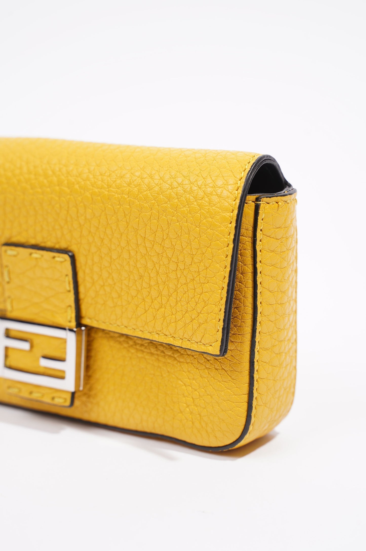 Fendi Womens Micro Baguette Yellow