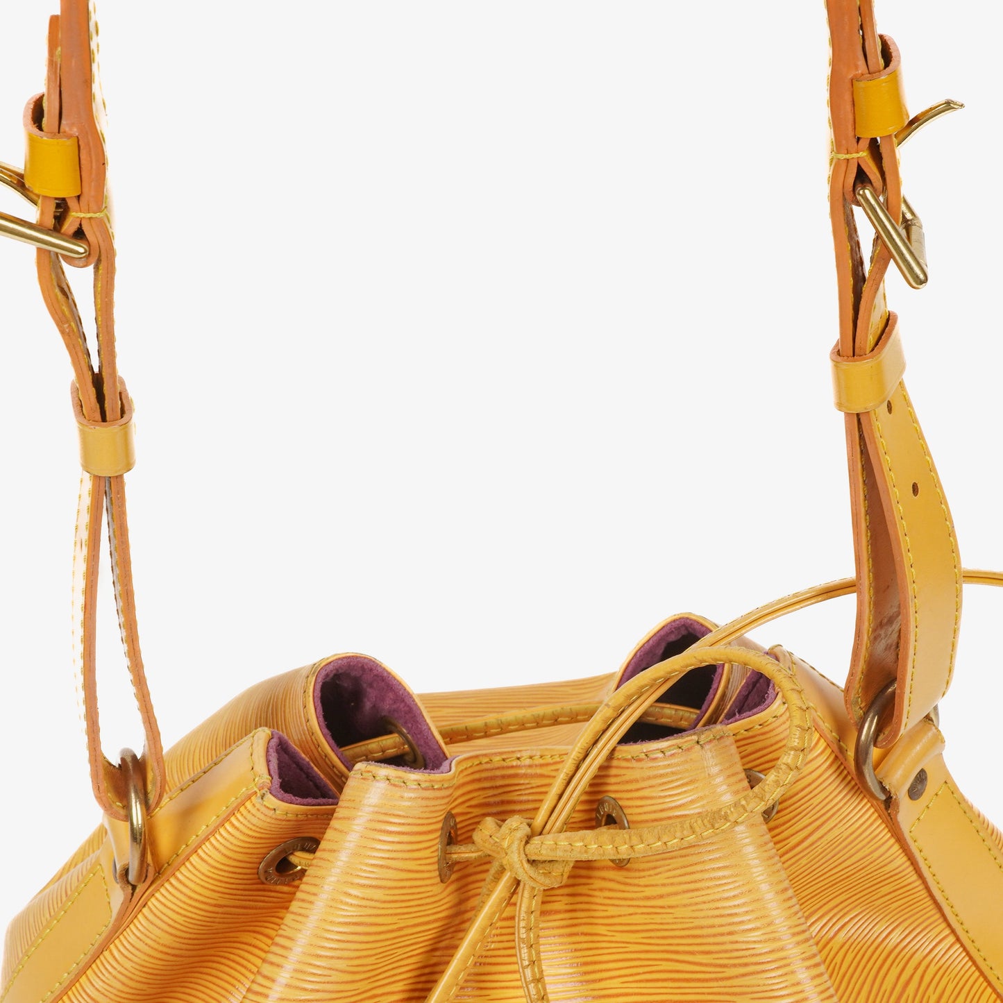 Louis Vuitton Petit Noe Yellow EPI Leather Shoulder Bag