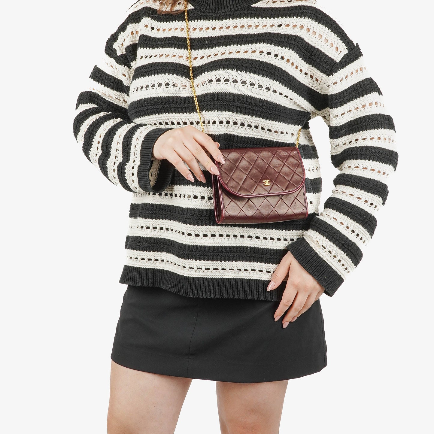 Chanel Mini Flap Bag Quilted Lambskin With 24K Gold-Plated Hardware