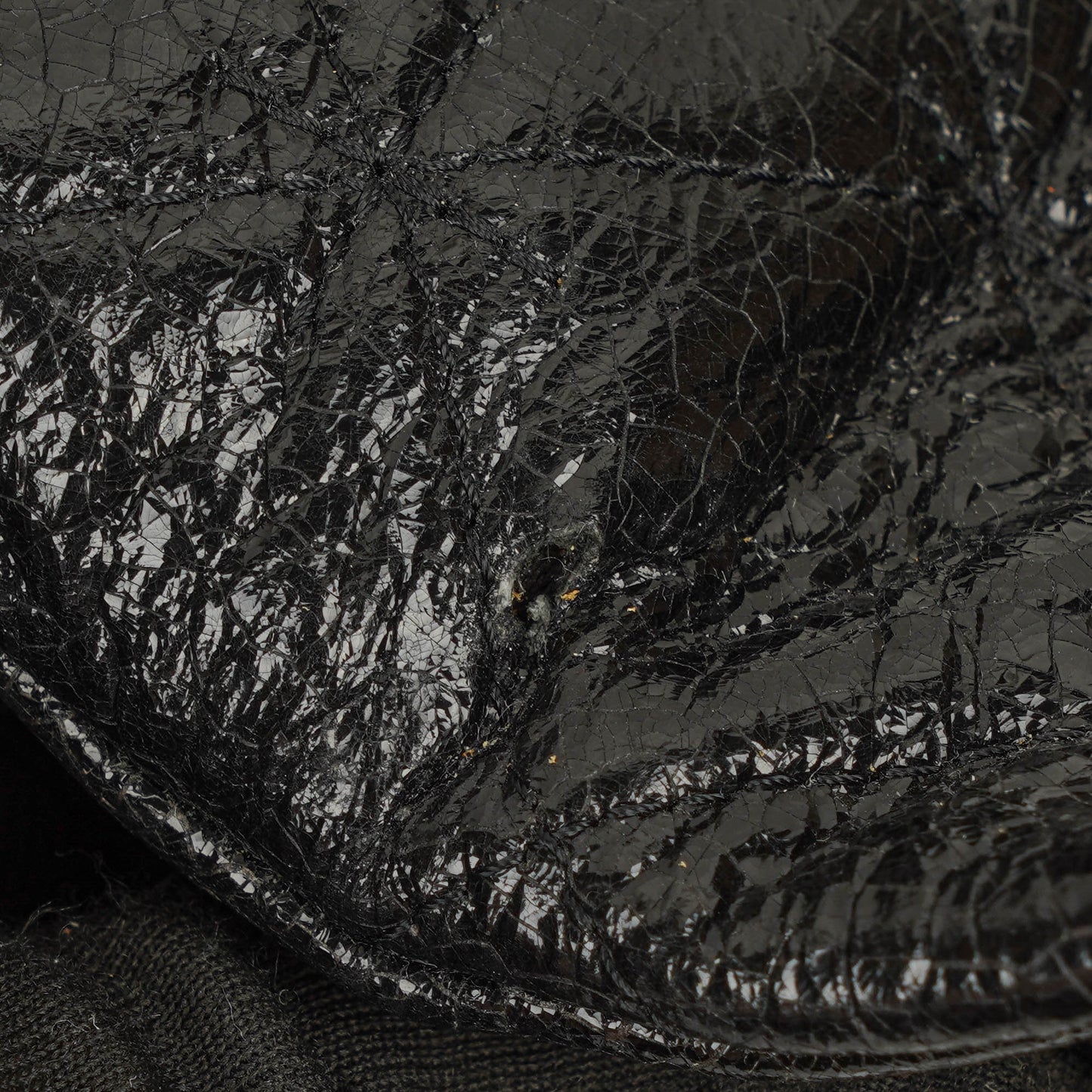 Chanel Mademoiselle Flap Bag In Glazed Crackled Calfskin And Silver-Tone Hardware