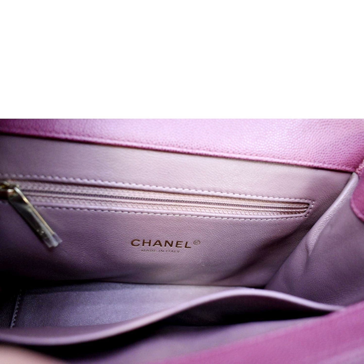 CHANEL Business Affinity Medium Flap Quilted Caviar Shoulder Bag Burgundy