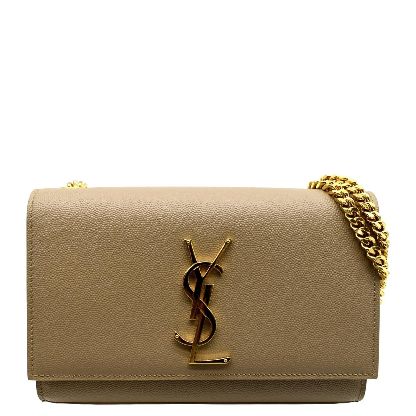 Saint Laurent Kate Leather Beige Crossbody Style 3