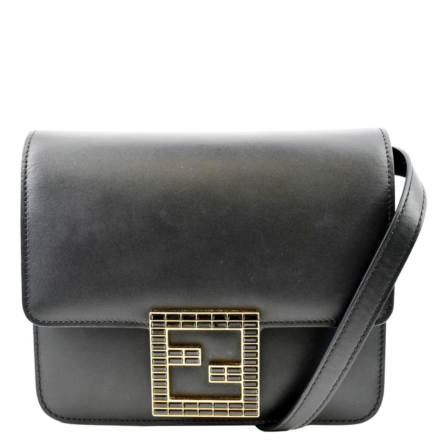 Fendi Luxury Leather Black Crossbody Style 5