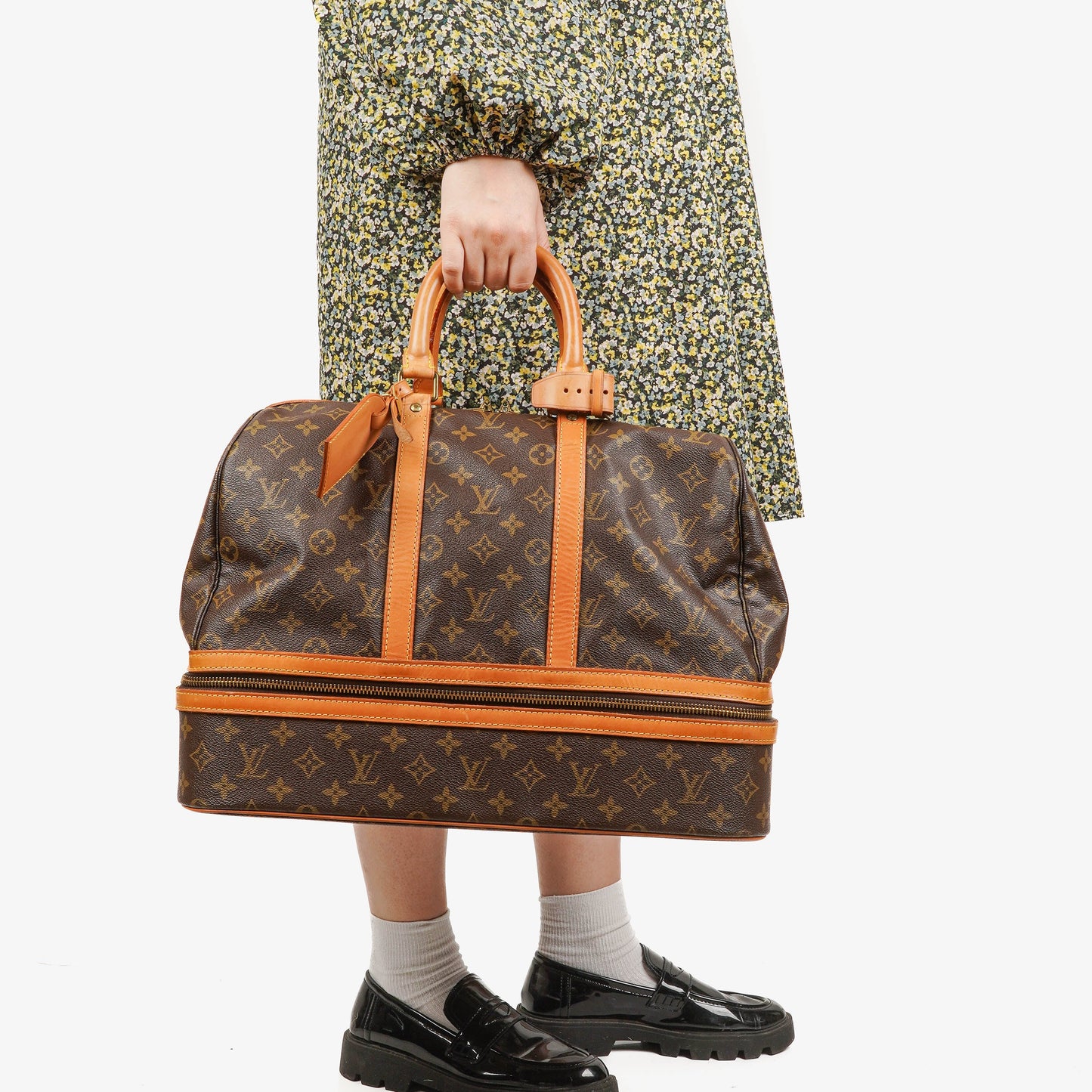 Louis Vuitton Sac Sport Monogram Canvas Boston Travel Bag