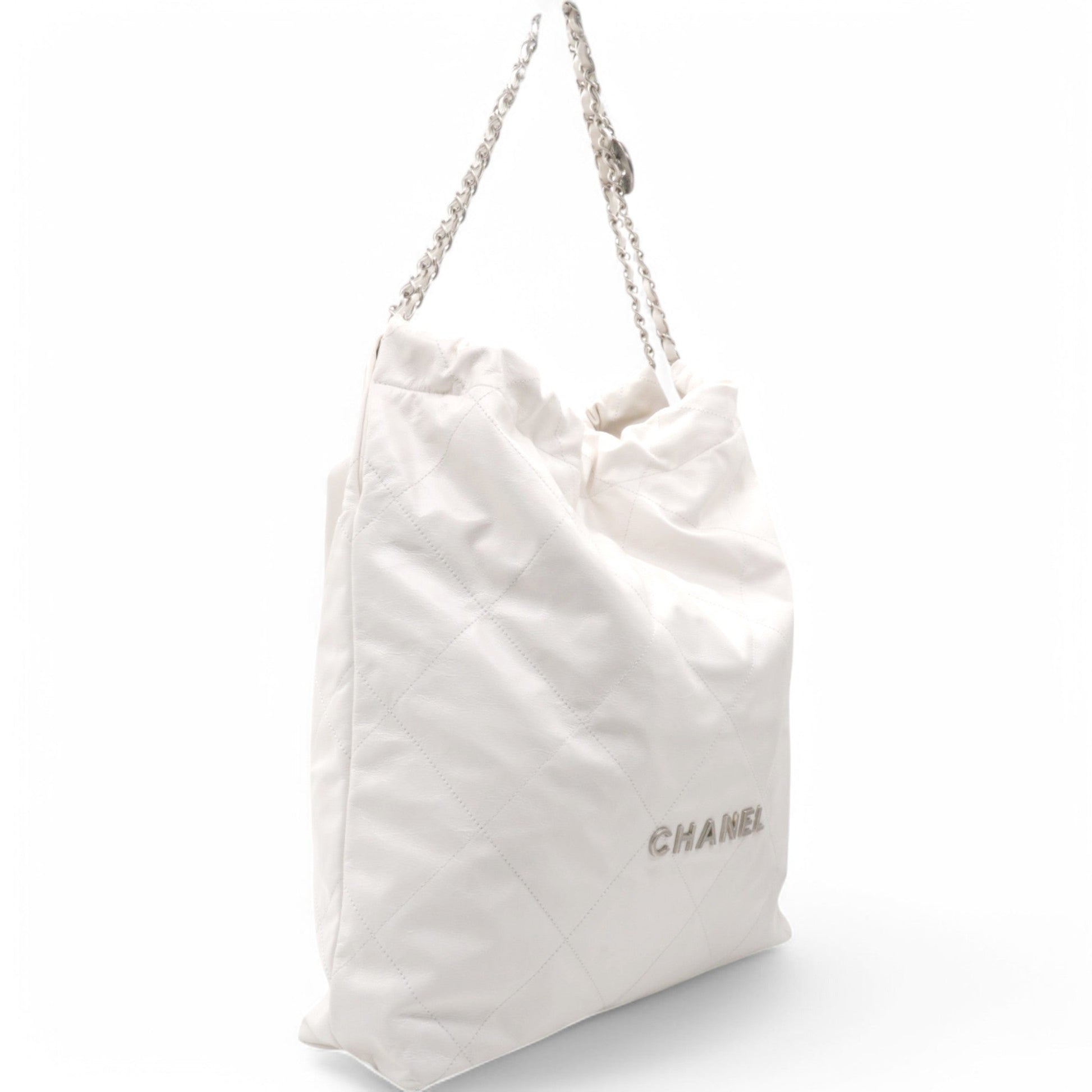 Chanel Shiny Quilted 22 Handbag - Rovelle Bags