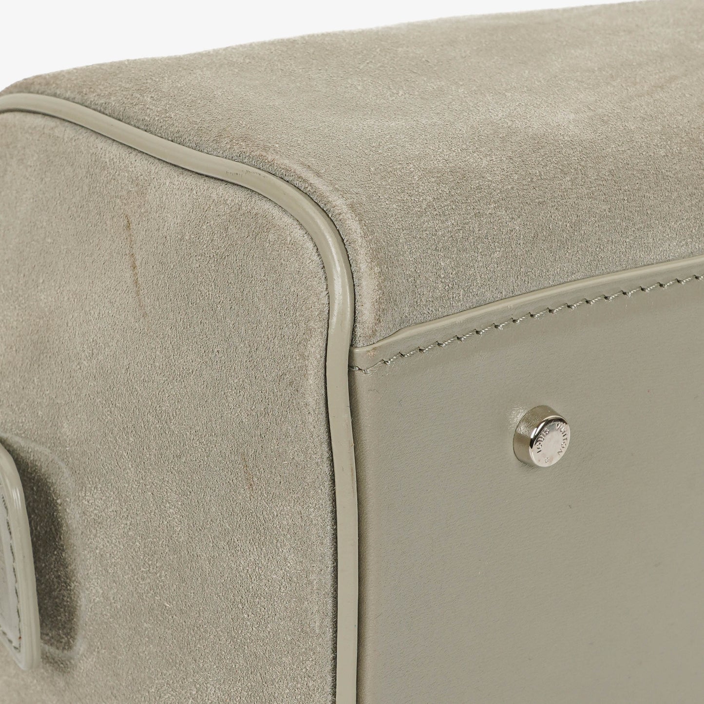 Louis Vuitton  Cube PM Illusion Limited Edition Grey Suede Handbag