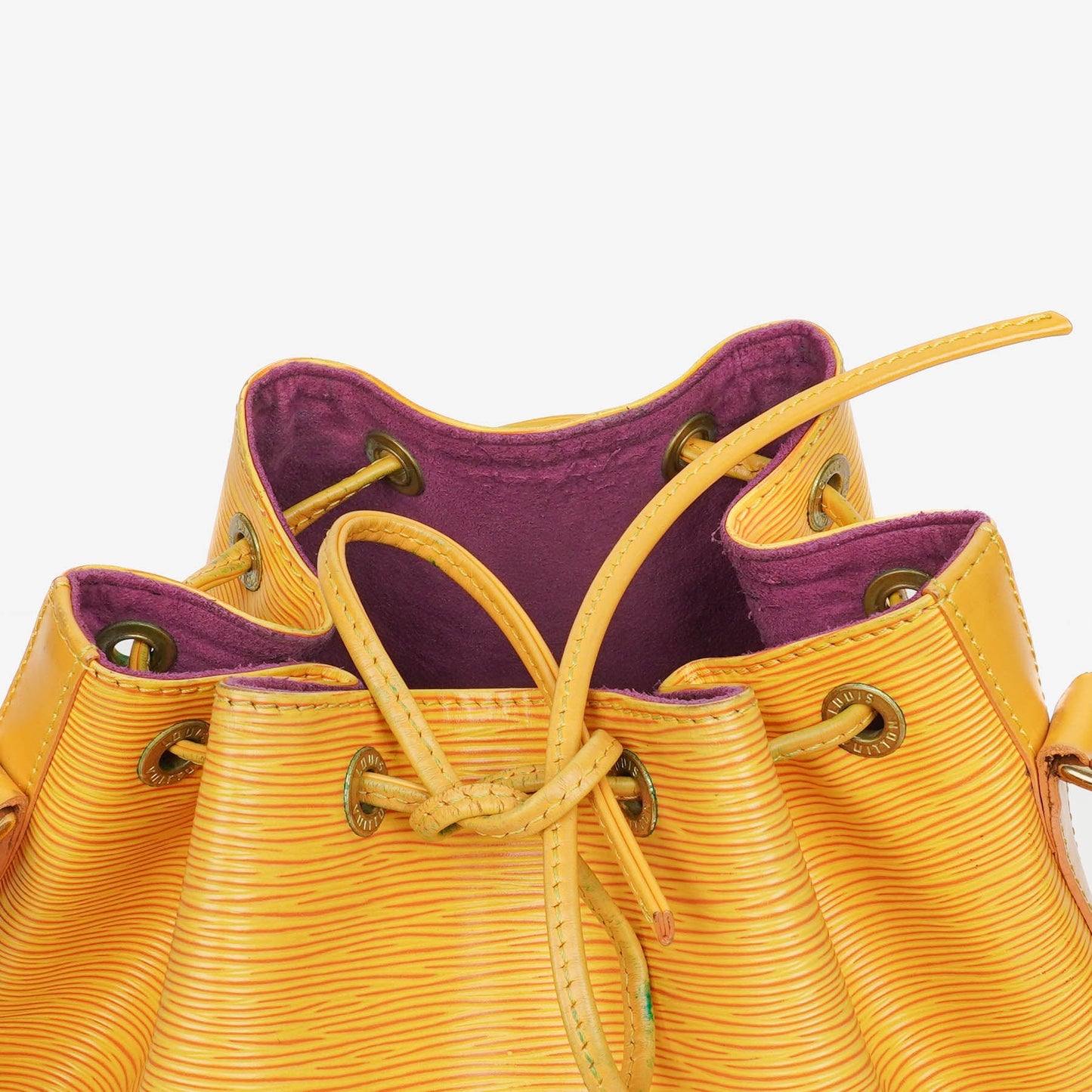 Louis Vuitton Petit Noe Yellow EPI Leather Shoulder Bag