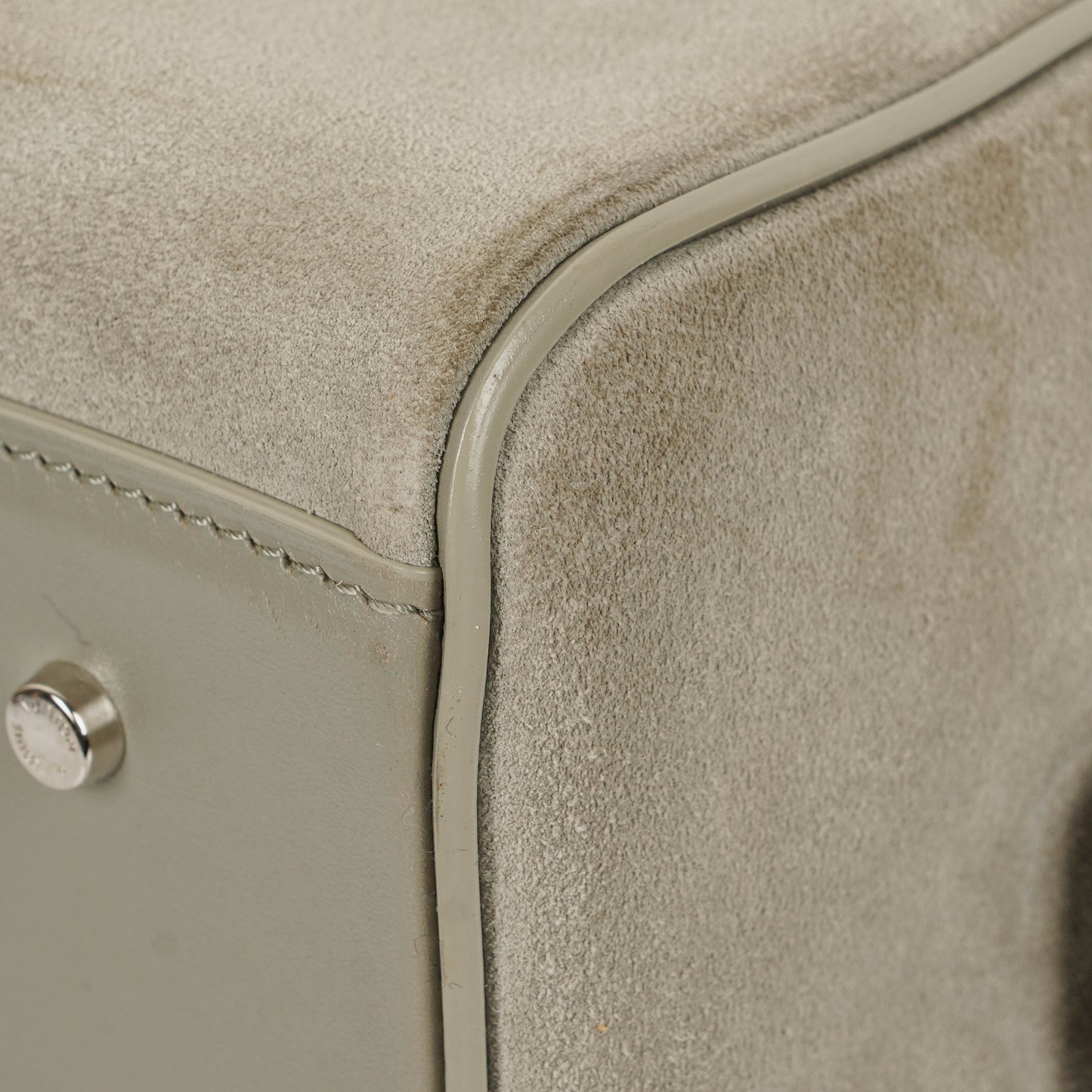 Louis Vuitton  Cube PM Illusion Limited Edition Grey Suede Handbag