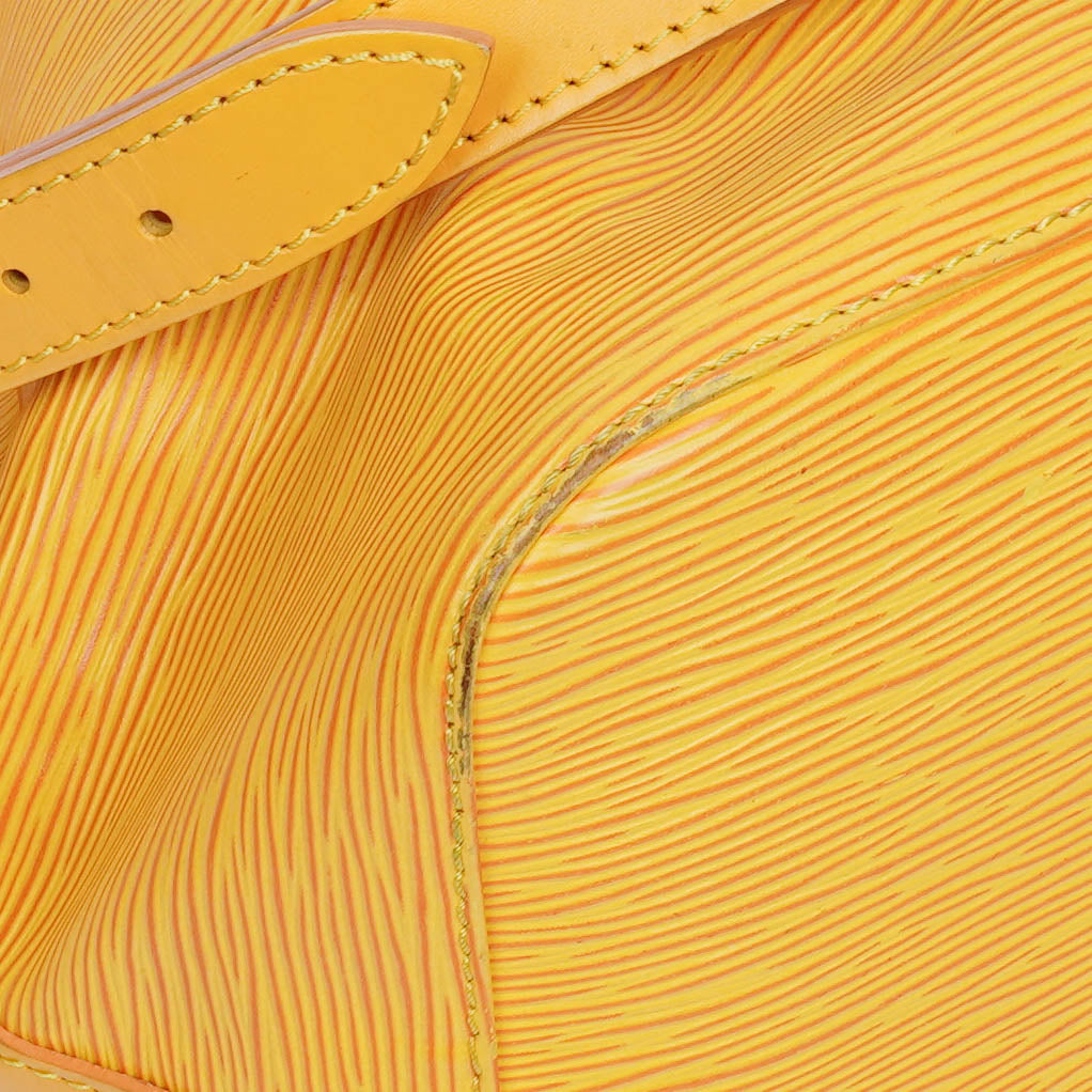 Louis Vuitton Petit Noe Yellow EPI Leather Shoulder Bag