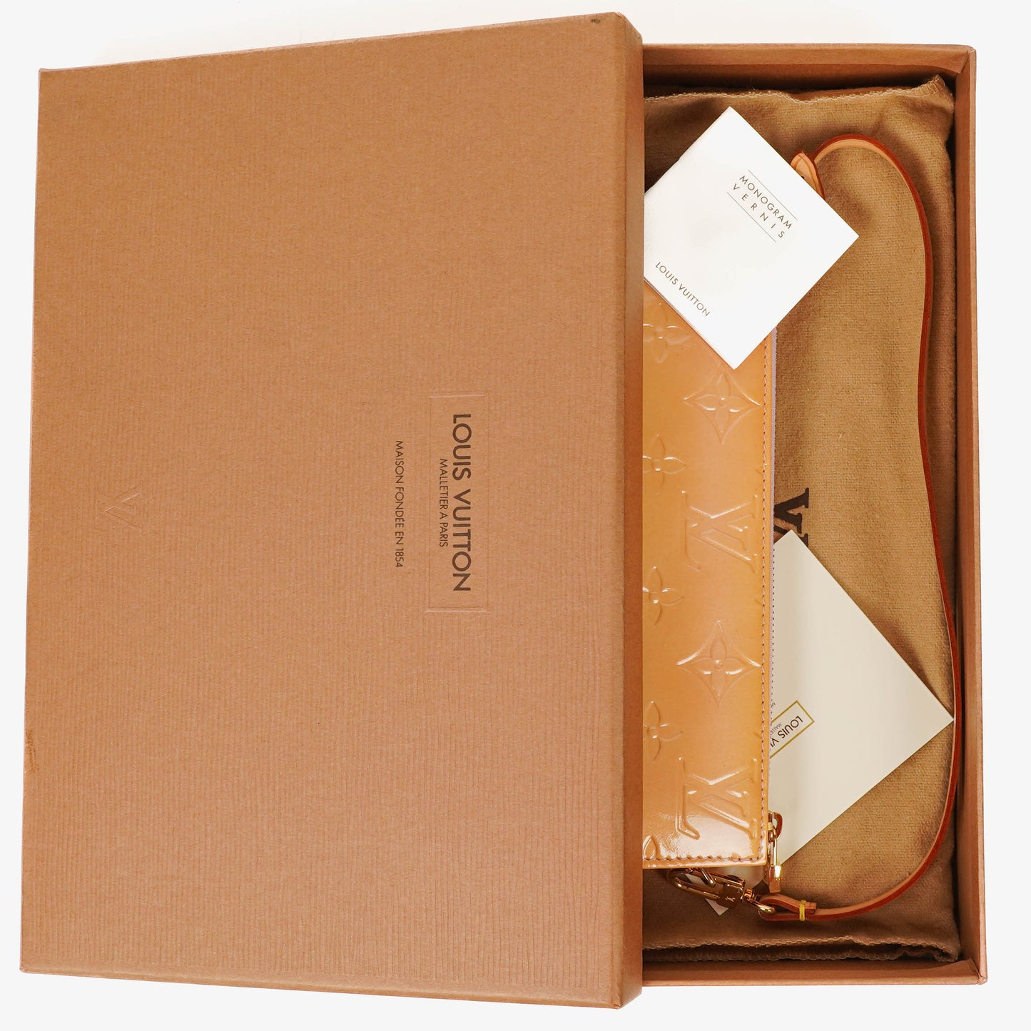 Louis Vuitton Lexington Monogram Vernis Clutch Handbag
