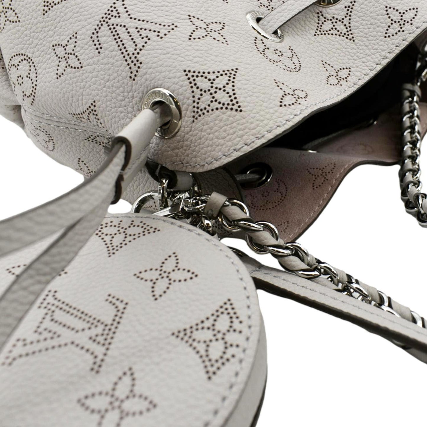 LOUIS VUITTON Bella Mahina Calf Leather Crossbody Bag Brume