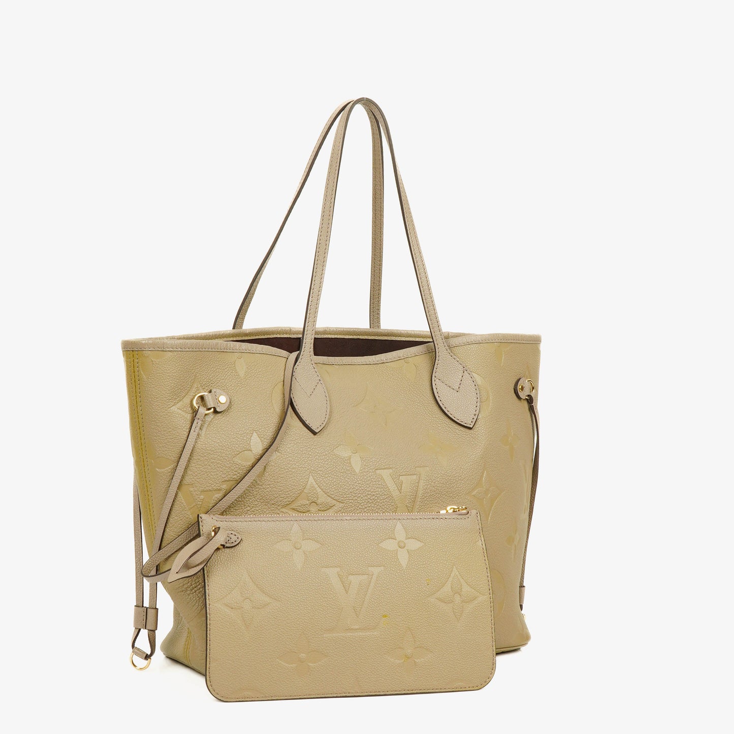 Louis Vuitton Neverfull MM Empreinte Leather Tote Bag