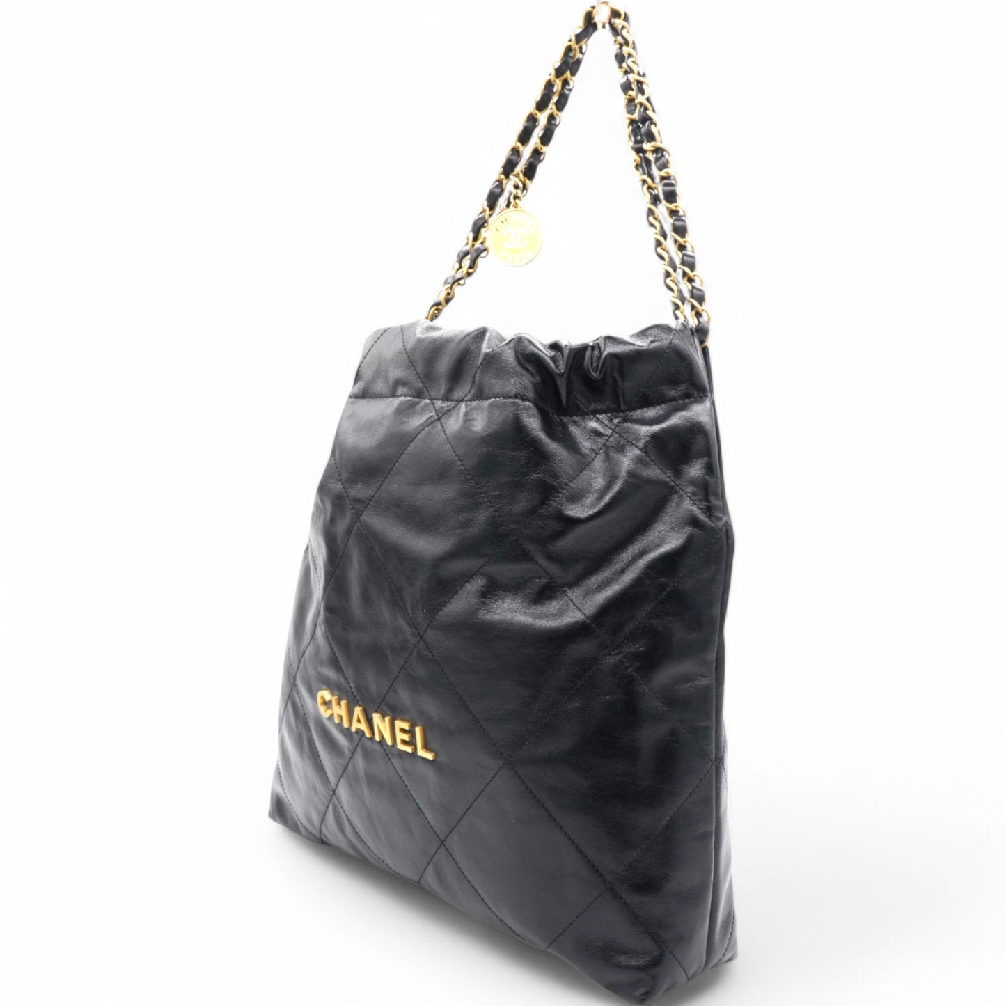 Chanel Shiny Quilted 22 Handbag - Rovelle Bags