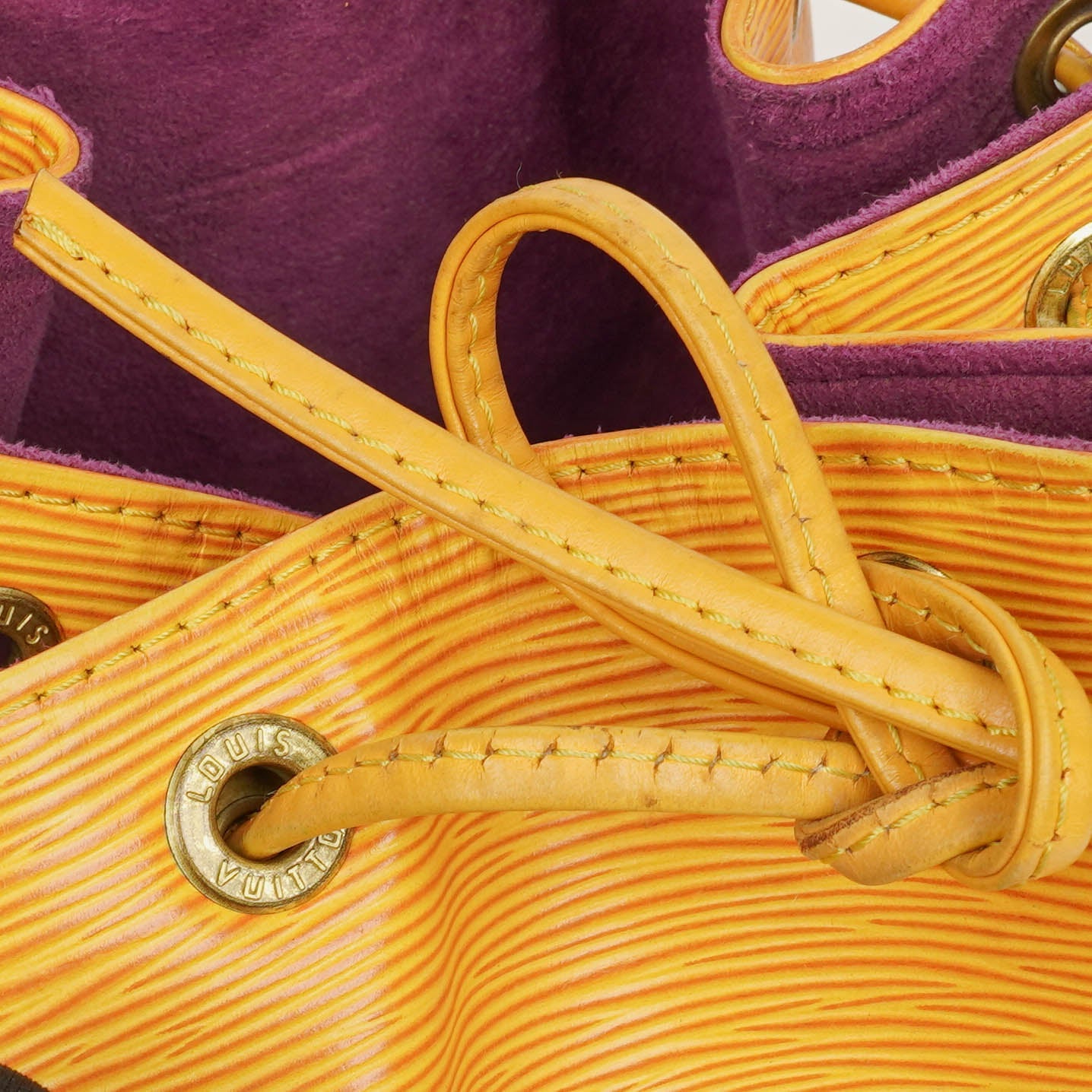 Louis Vuitton Noe Grande GM Yellow Epi Leather Shoulder Bag