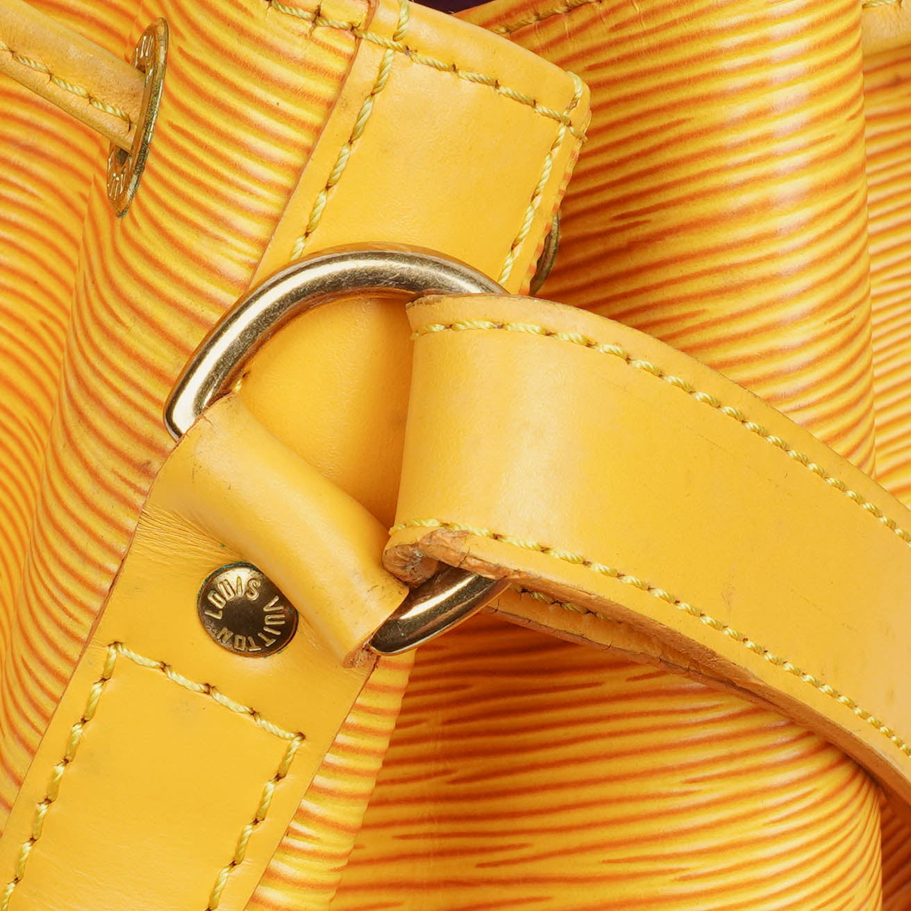 Louis Vuitton Noe Grande GM Yellow Epi Leather Shoulder Bag