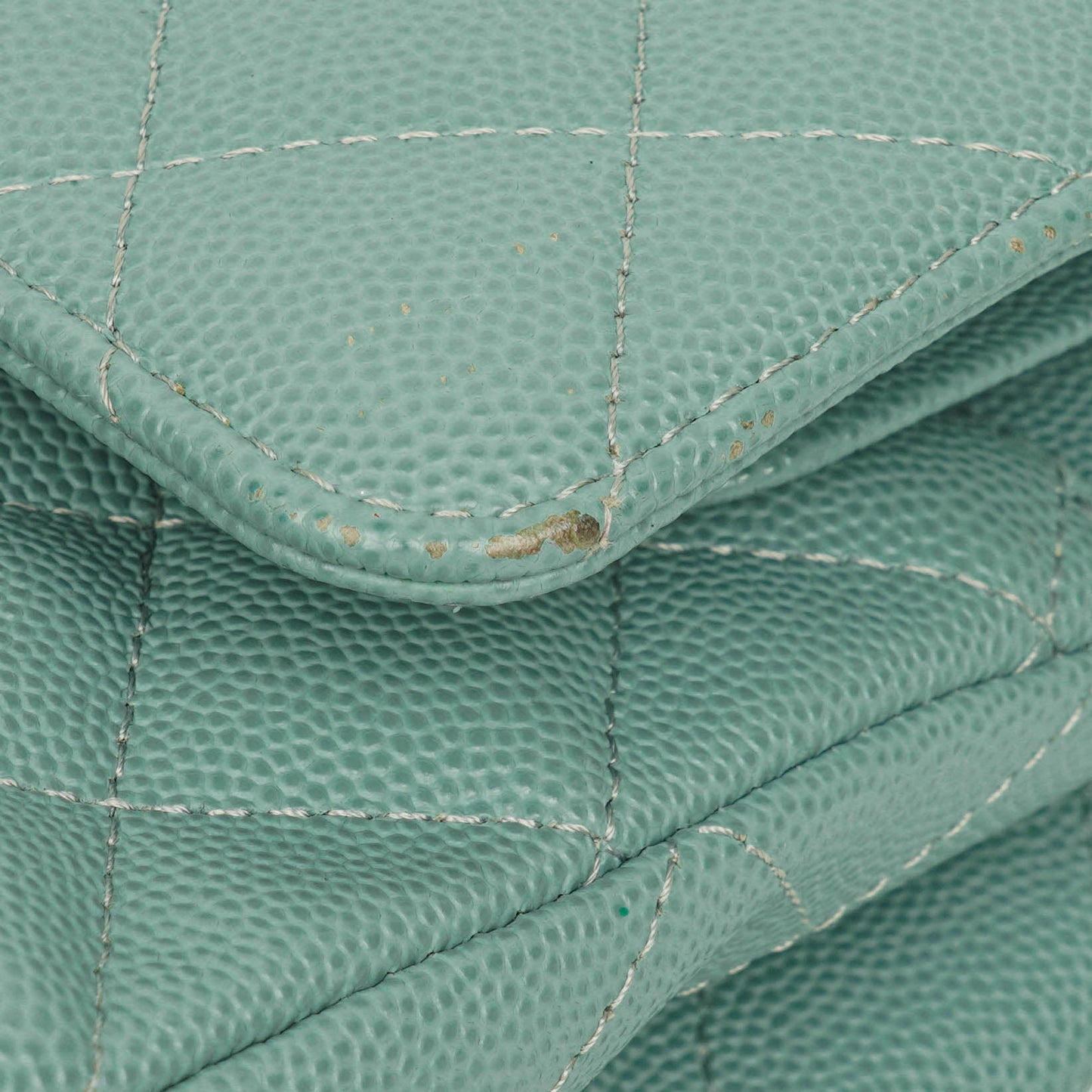 Chanel Medium Double Flap Bag Blue Quilted Caviar Leather With Silver-Tone Hardware