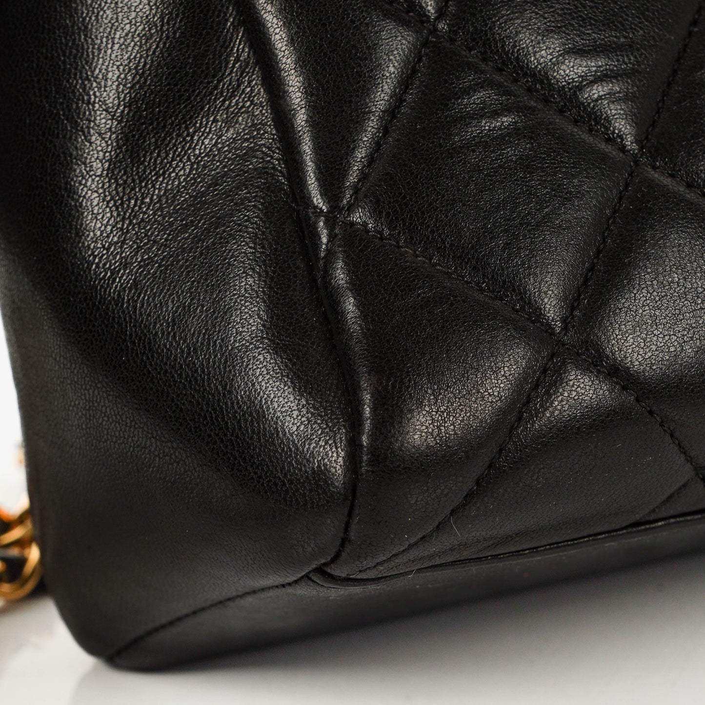 Chanel  Front Pocket Camera Bag Black Quilted Leather With 24K Gold-Plated Hardware