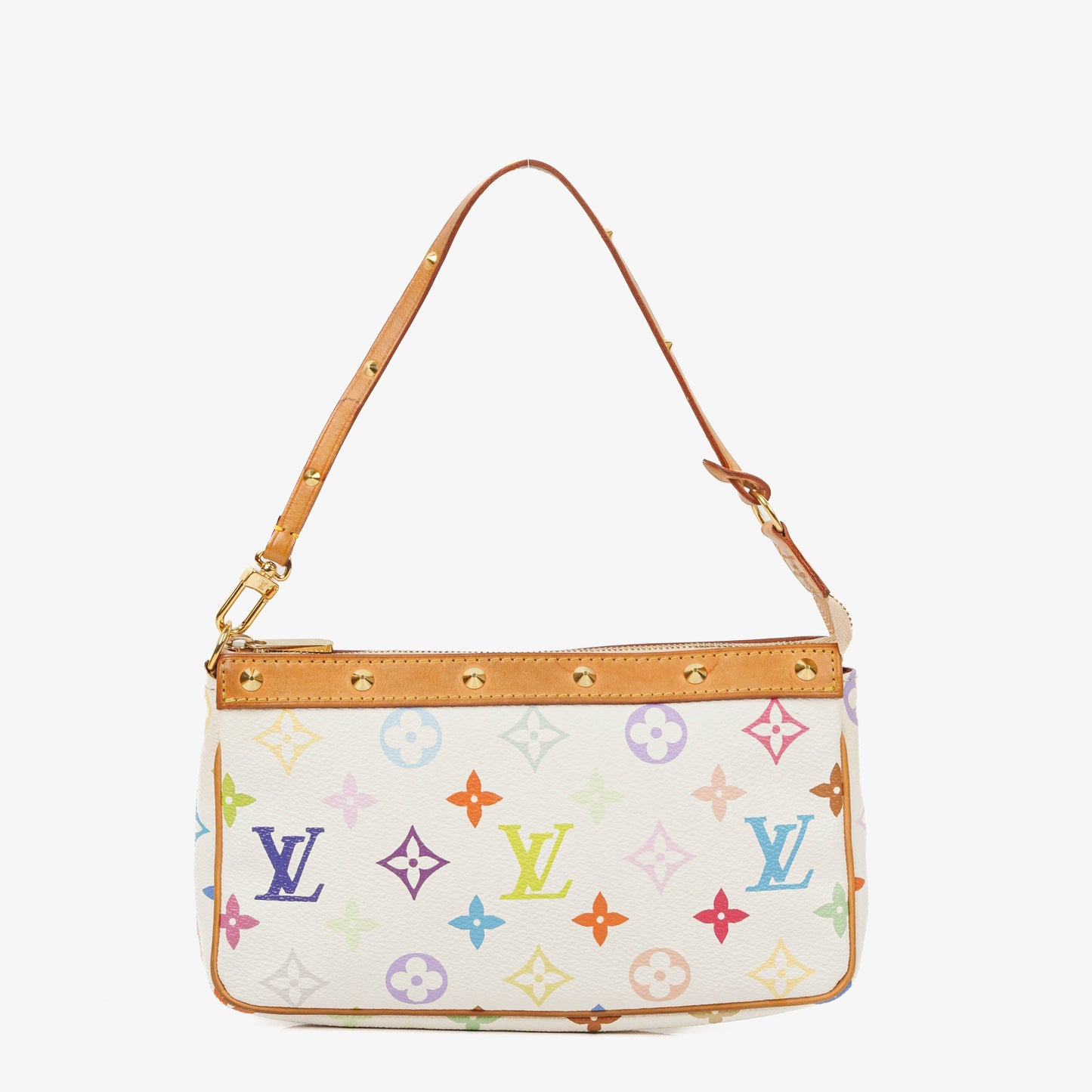 Louis Vuitton Takashi Murakami Pochette Accessoire Multicolor Clutch Handbag