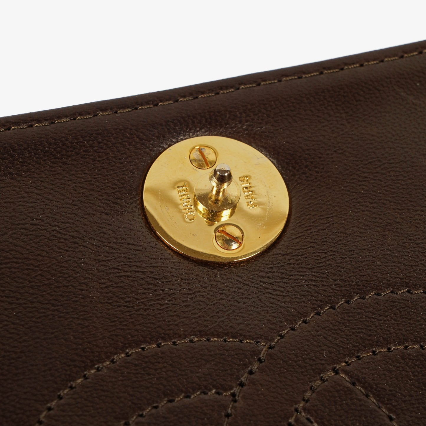 Chanel Classic Full Flap Bag Brown Quilted Lambskin 24K Gold-Plated Hardware