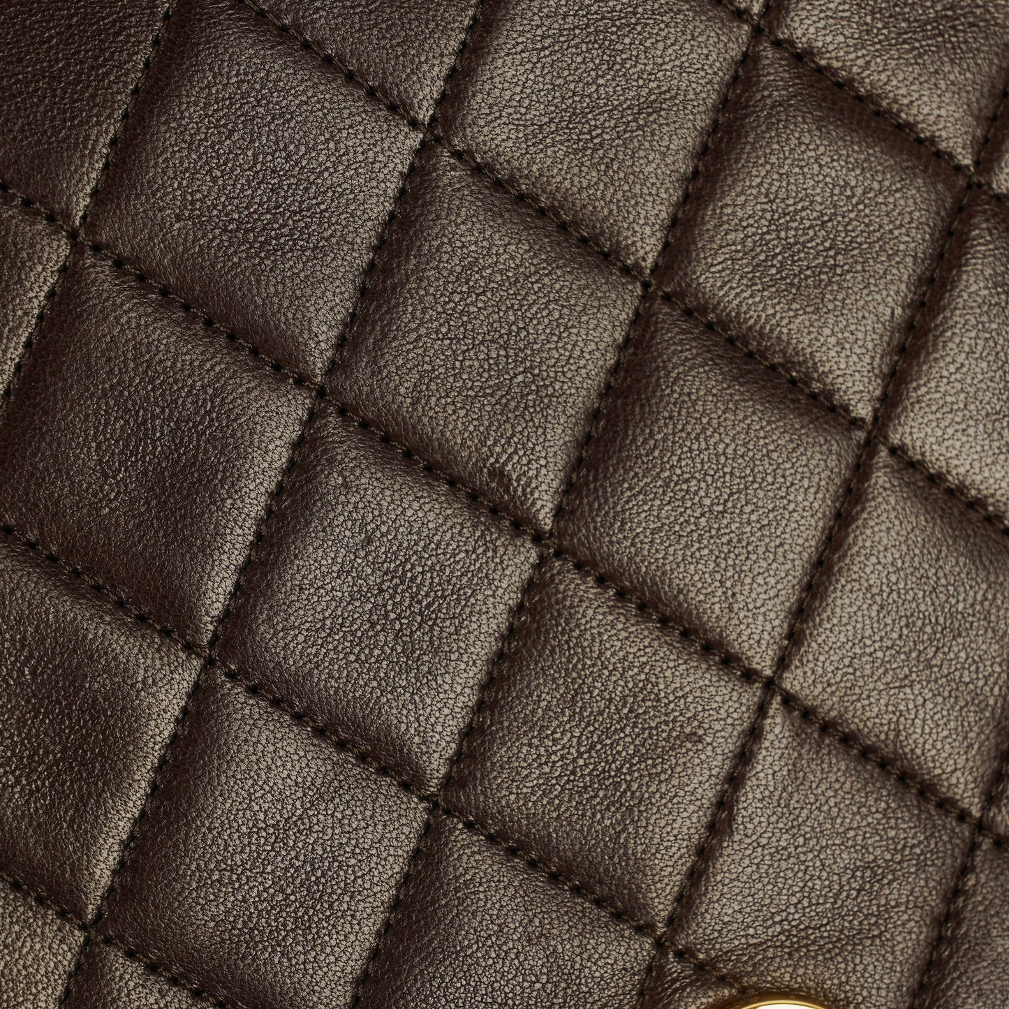 Chanel Classic Full Flap Bag Brown Quilted Lambskin 24K Gold-Plated Hardware