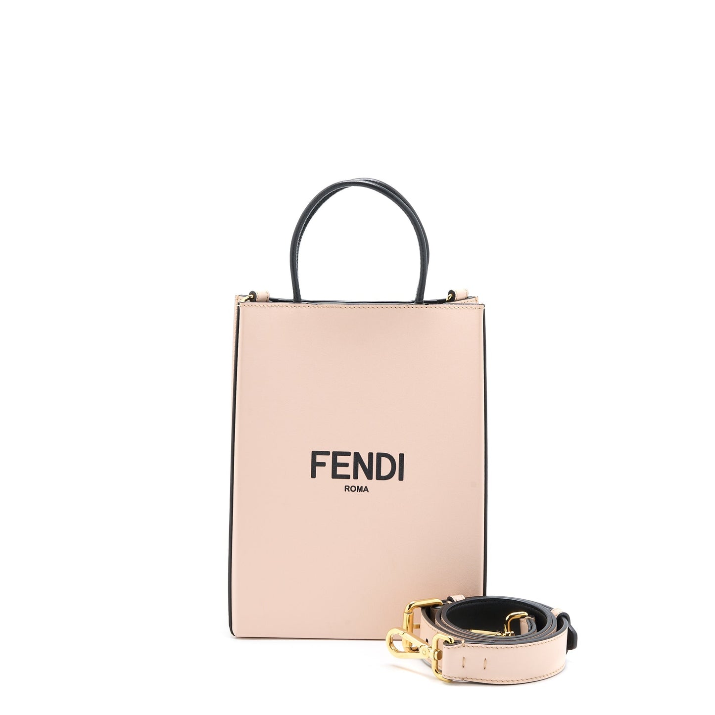 Fendi Vertical Shopping Tote Pink