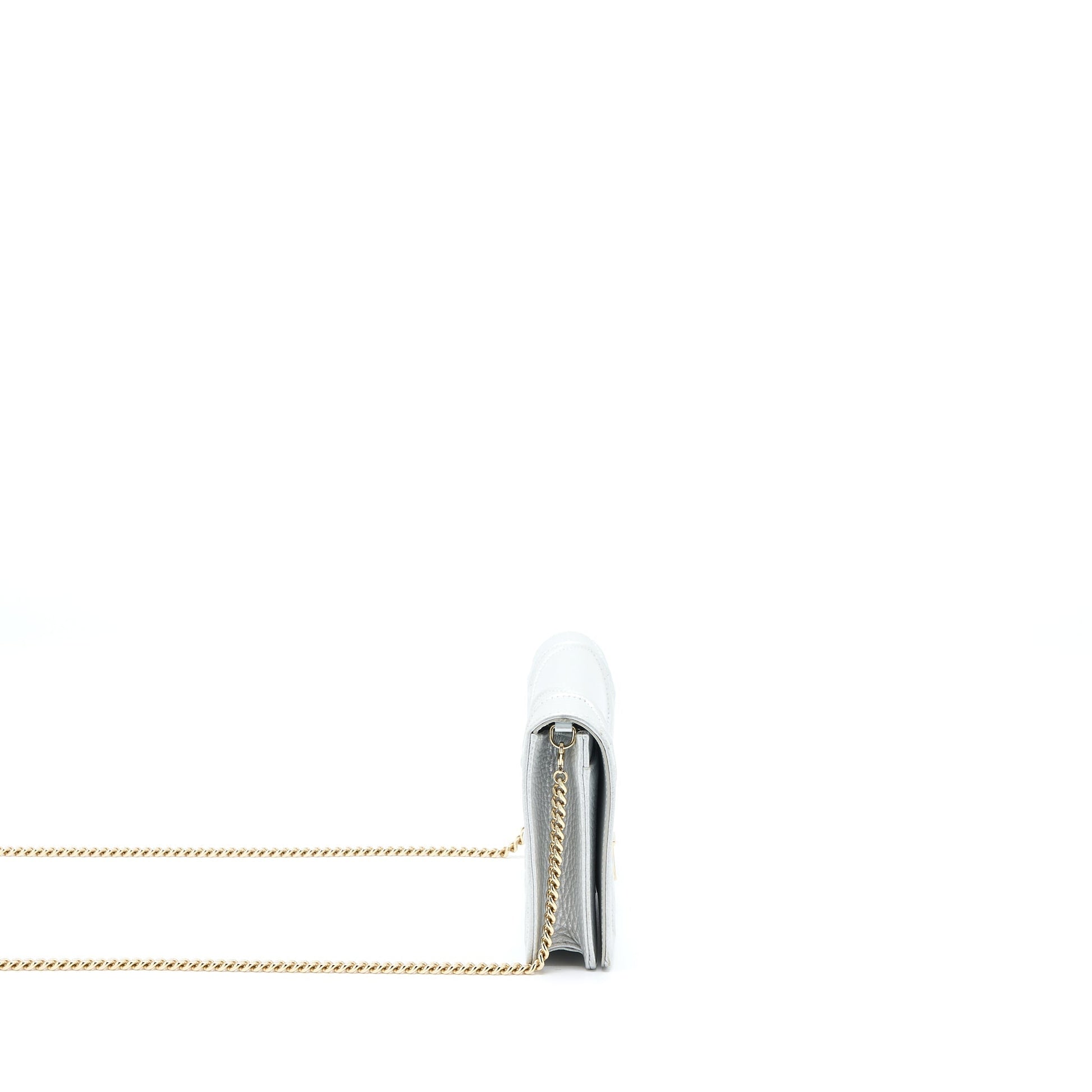 Dior Diorama Wallet on Chain Calfskin Silver