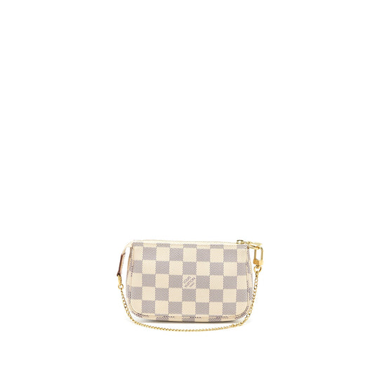 Louis Vuitton Mini Pochette Damier Azur Canvas GHW