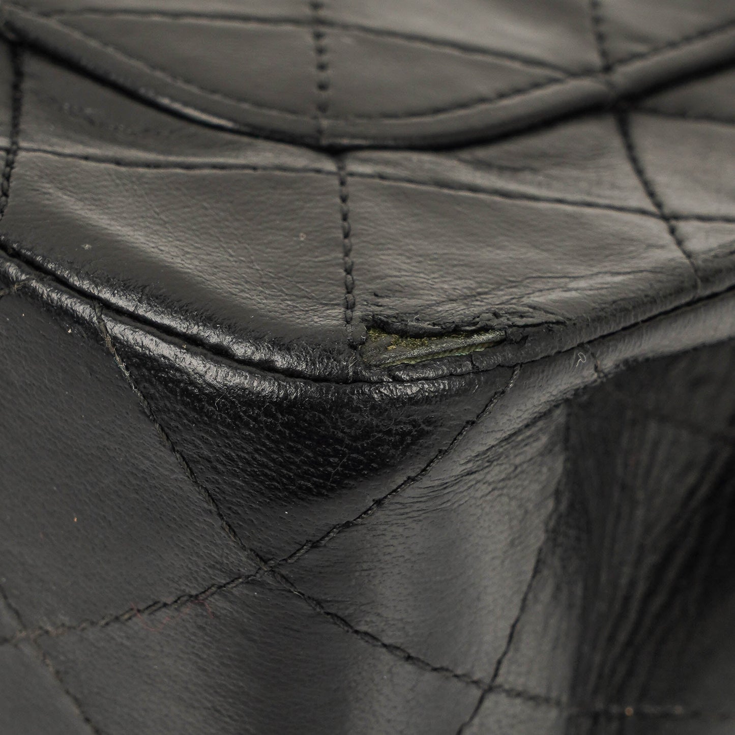 Chanel Full Flap Bag Black Quilted Lambskin 24K Gold-Plated Hardware