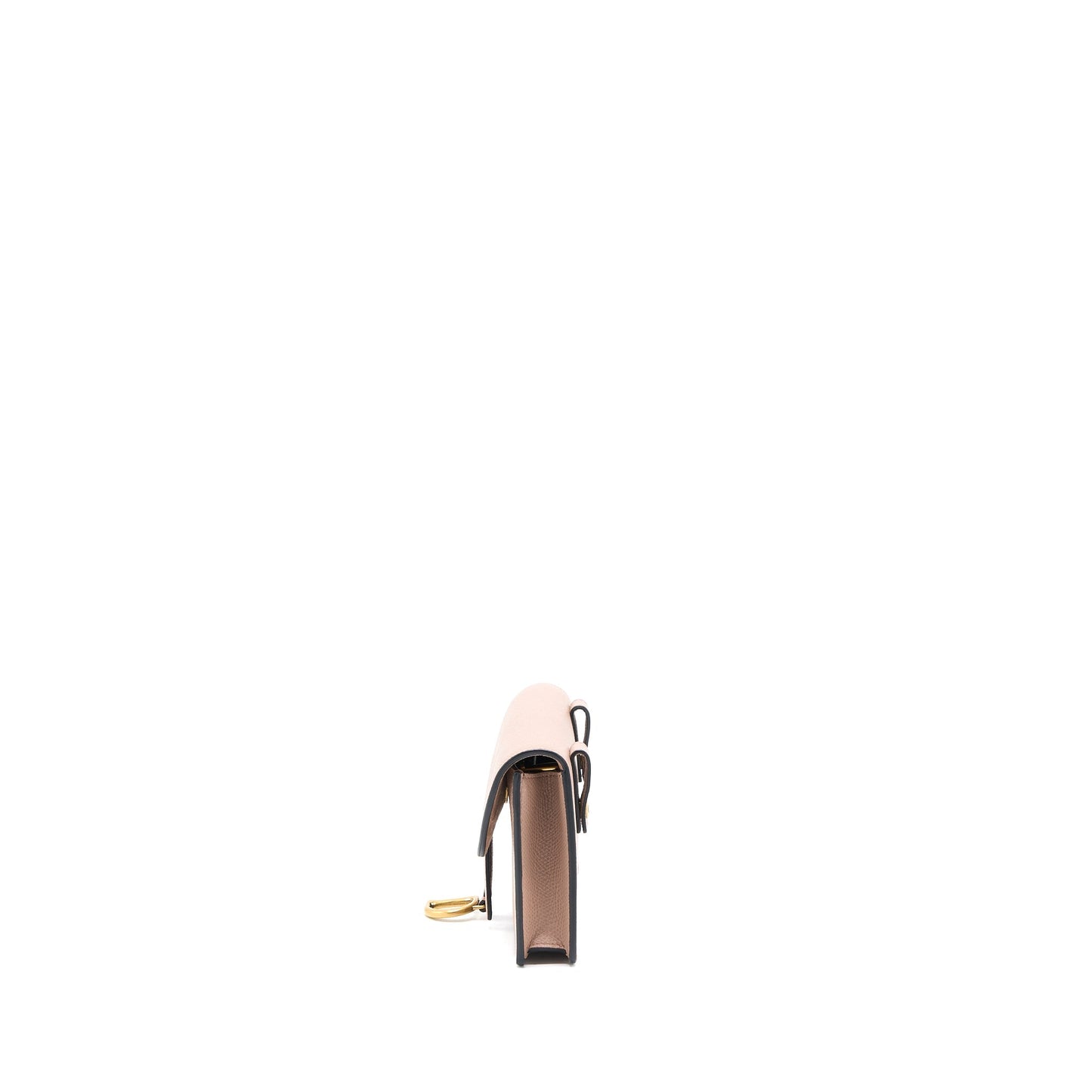 Dior Saddle Belt Pouch Grained Calfskin Dark Beige