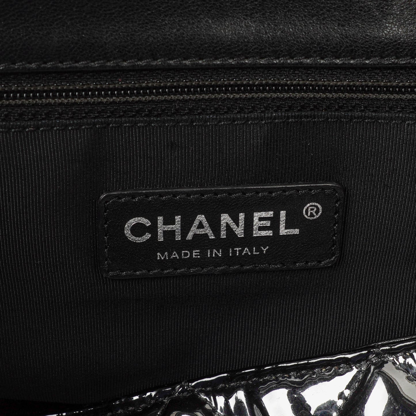 Chanel Reissue Accordion Black Quilted Patent Leather Flap Bag