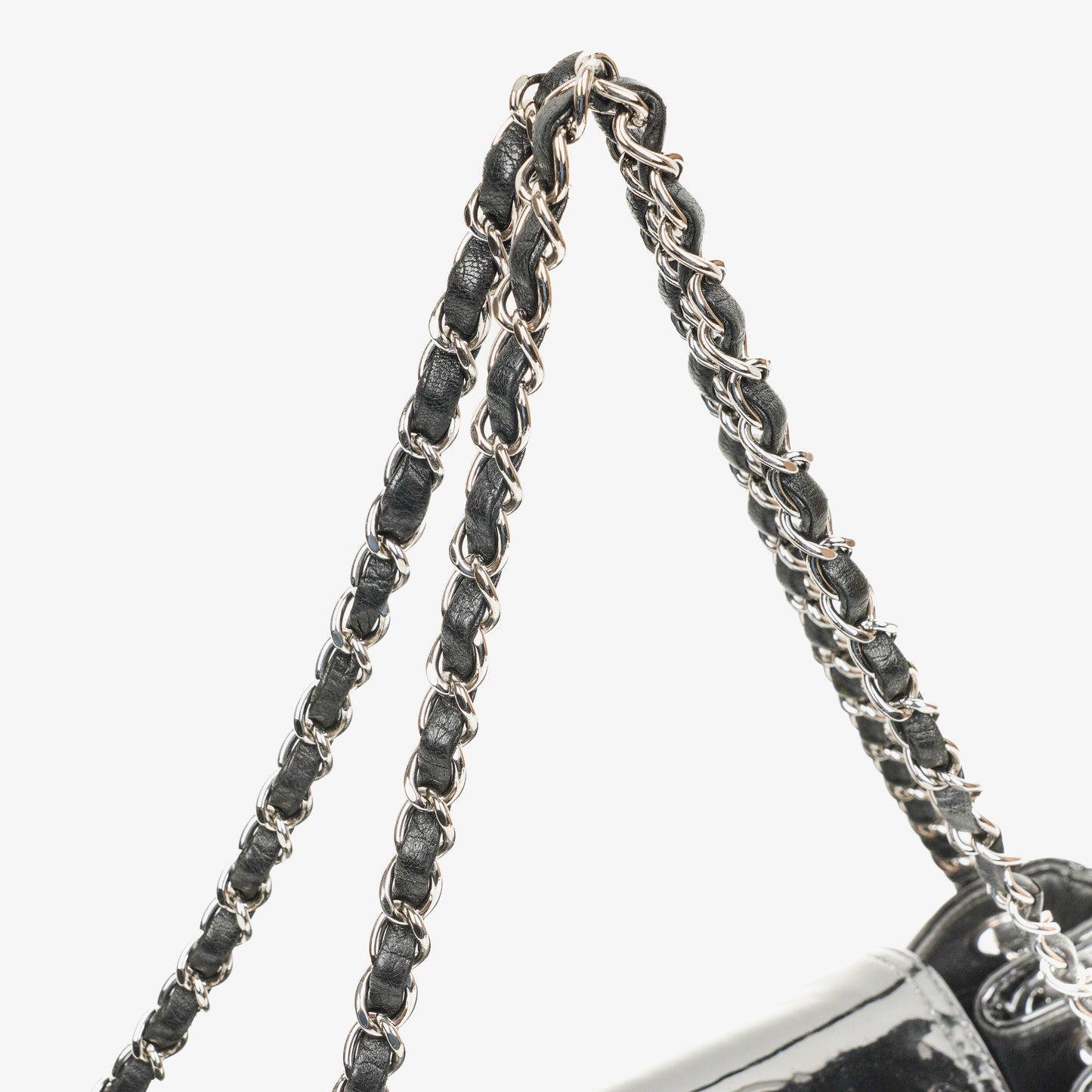 Chanel Reissue Accordion Black Quilted Patent Leather Flap Bag