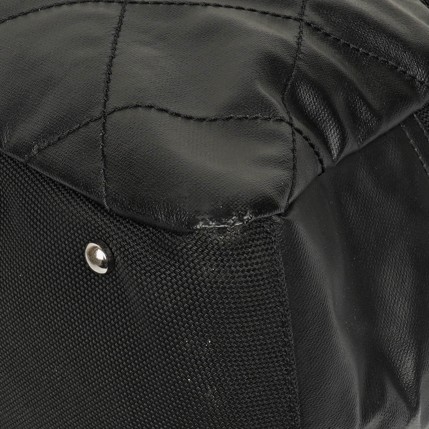 Chanel Black Biarritz Coated Canvas Quilted Large Duffle Bag