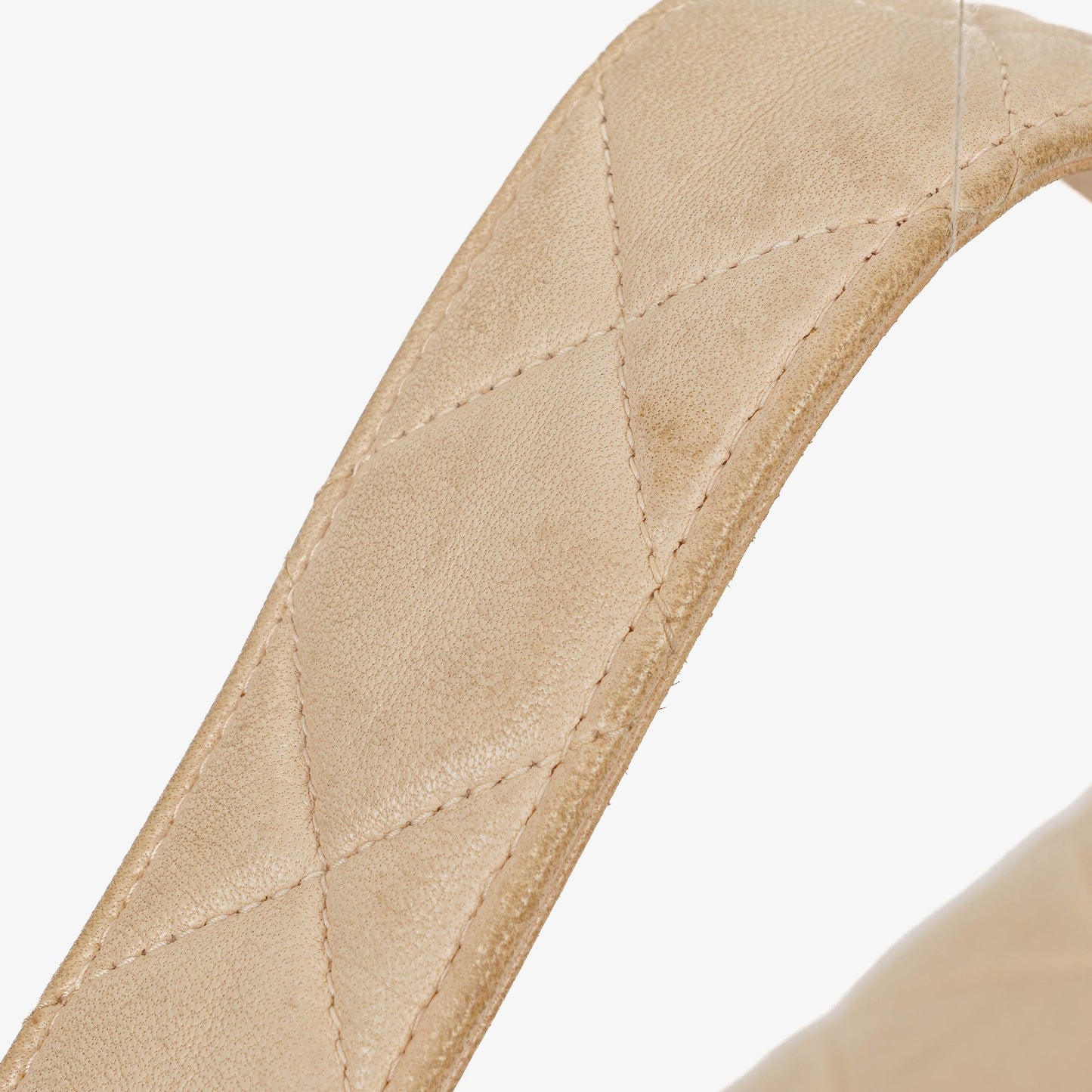Chanel Double-Sided Flap Bag Beige Leather 24k Gold-Plated Hardware