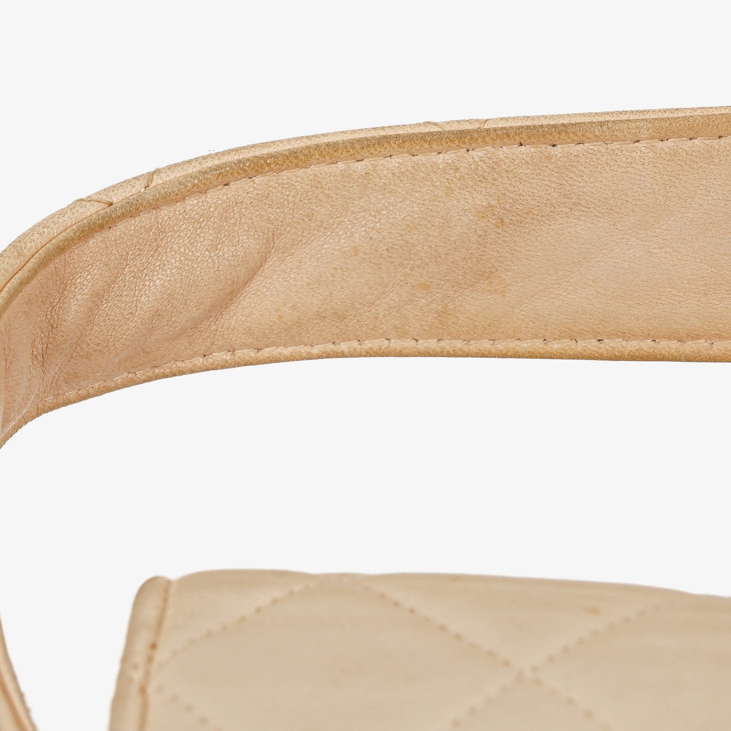 Chanel Double-Sided Flap Bag Beige Leather 24k Gold-Plated Hardware