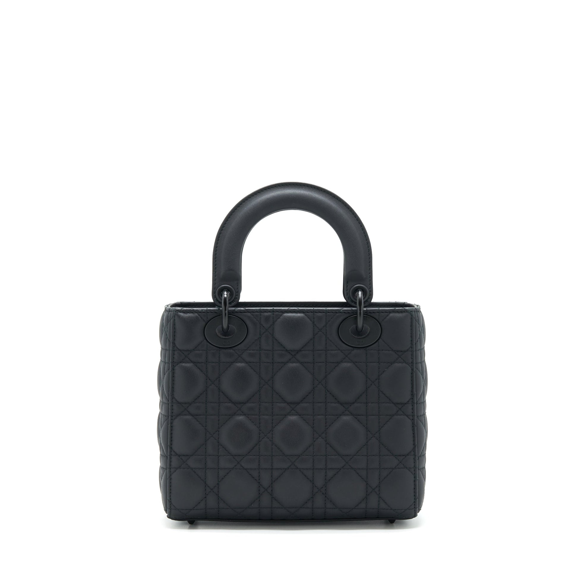 Dior Small Lady Dior Tote Purse so black