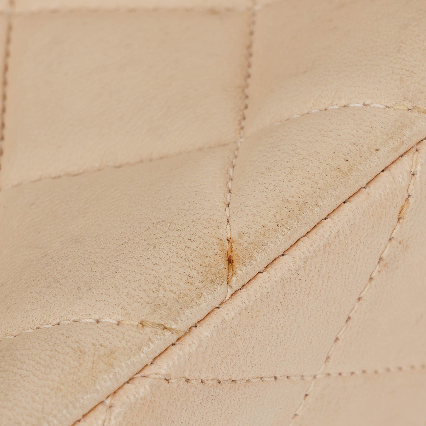 Chanel Double-Sided Flap Bag Beige Leather 24k Gold-Plated Hardware
