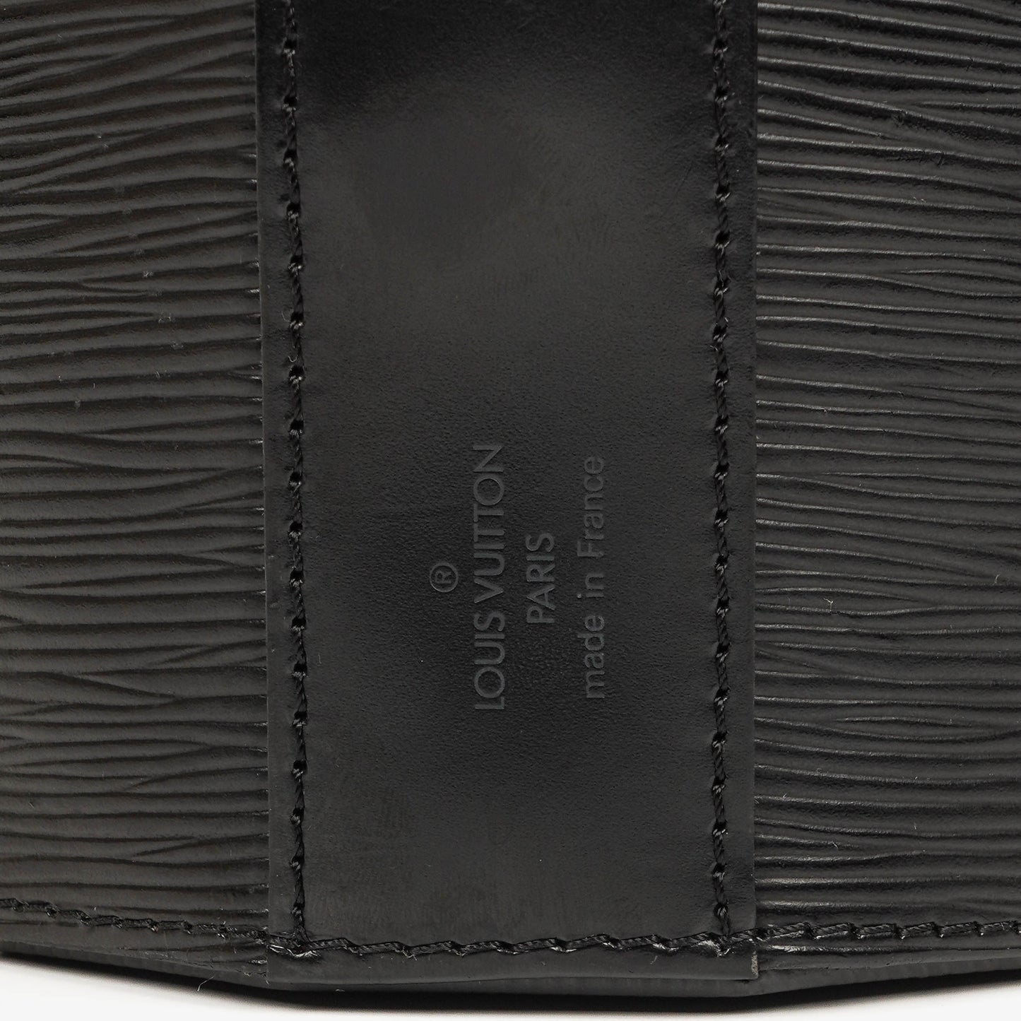 Louis Vuitton Sac Seau Black EPI Leather Bag