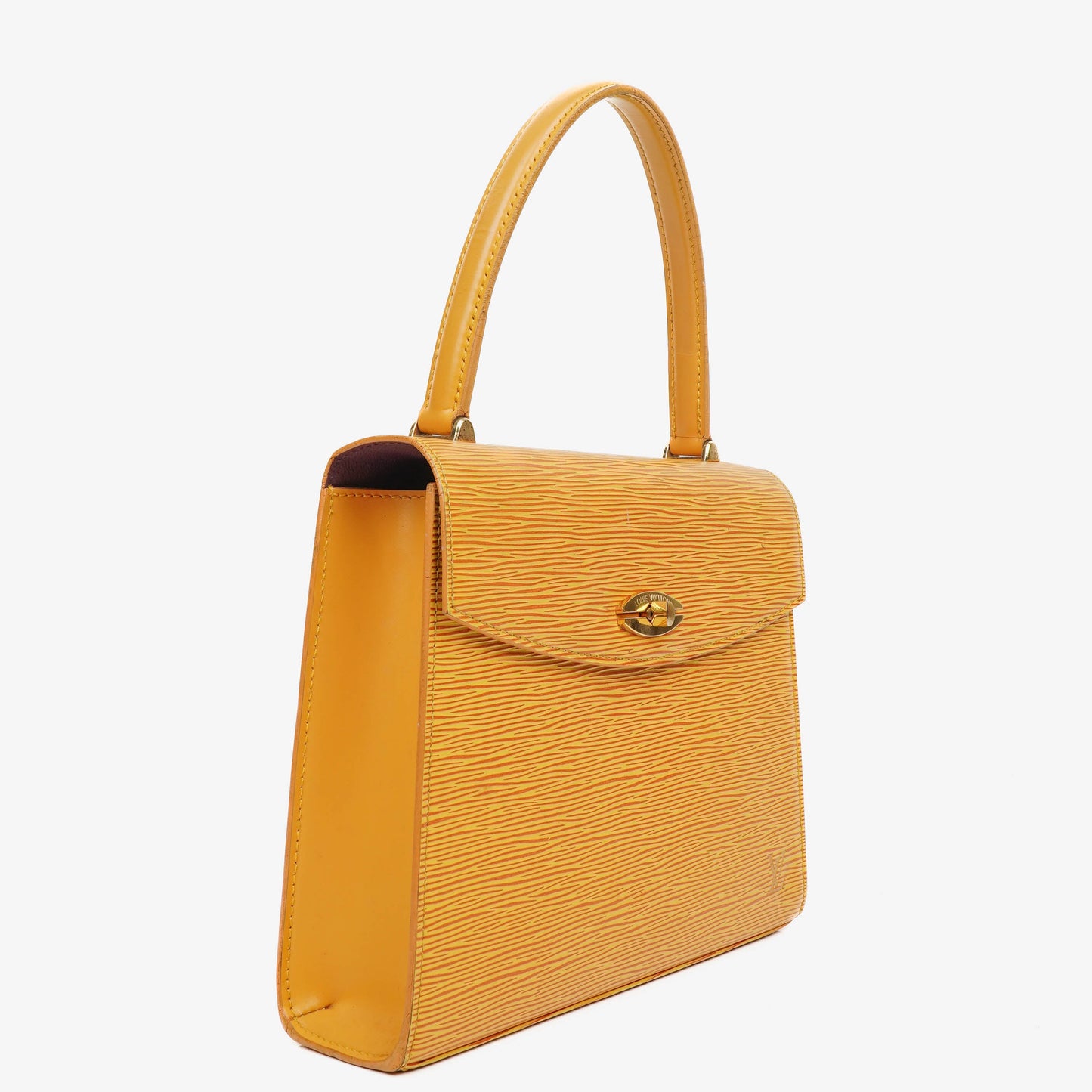 Louis Vuitton Yellow EPI Leather Malesherbes Handbag