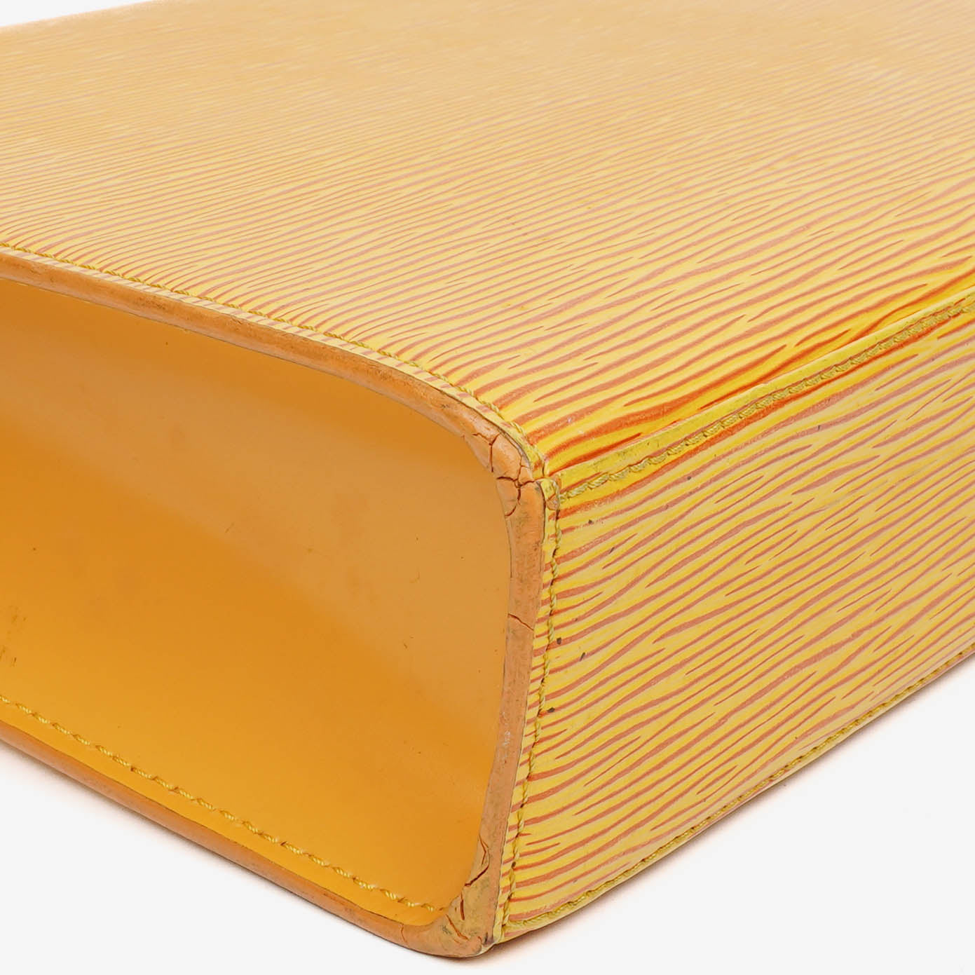 Louis Vuitton Yellow EPI Leather Malesherbes Handbag