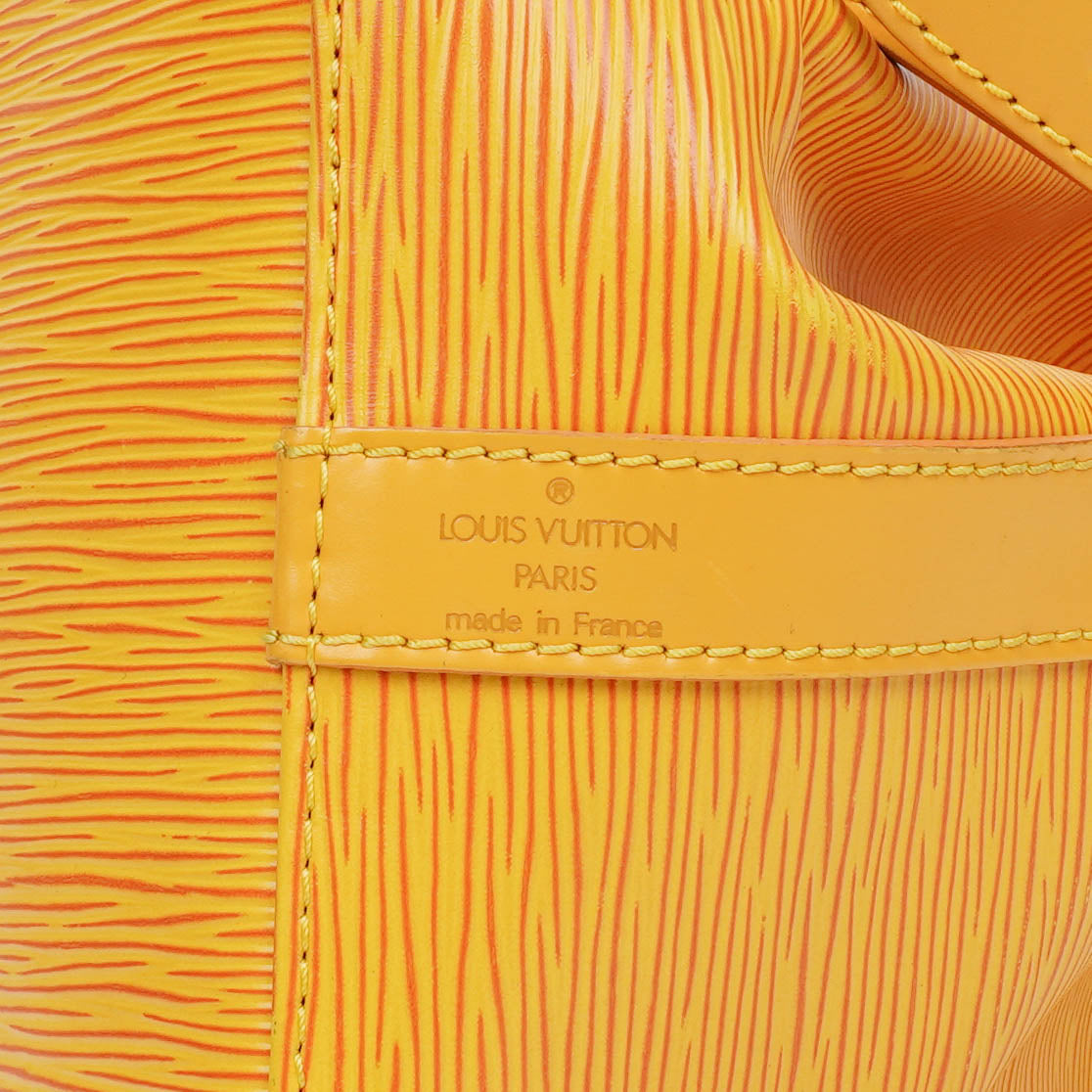 Louis Vuitton Petit Noe Yellow EPI Leather Shoulder Bag
